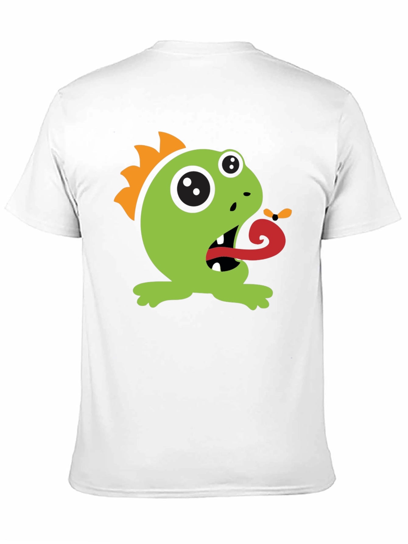 Cartoon Monster Graphic Tee - Black