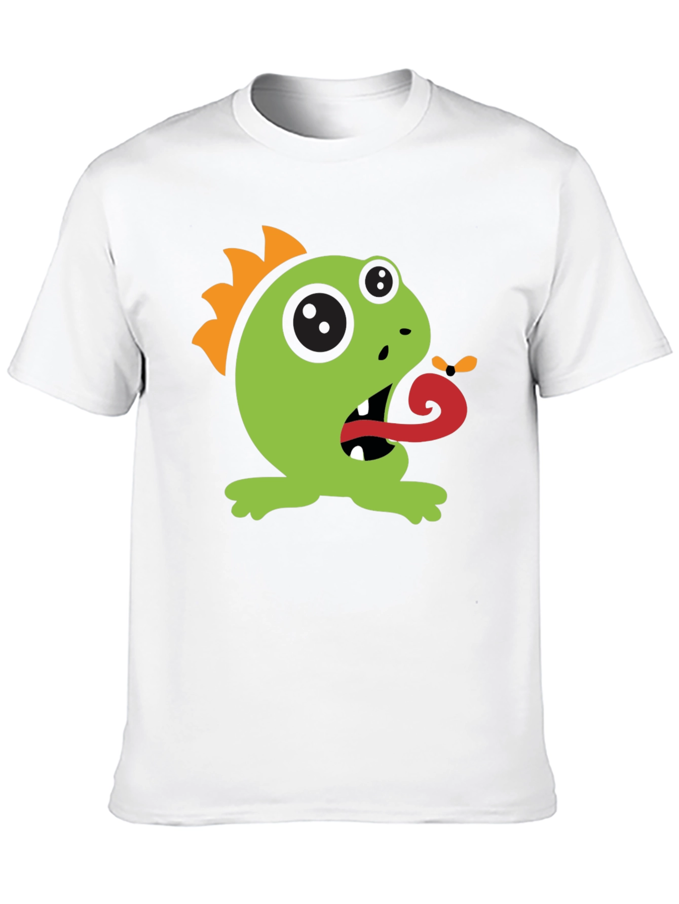 Cartoon Monster Graphic Tee - Black