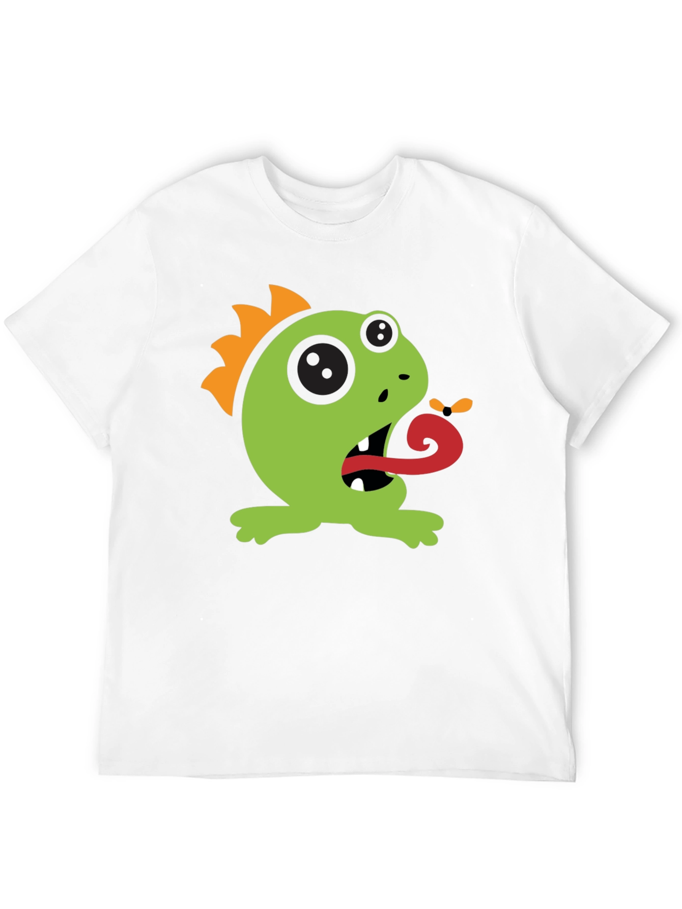 Cartoon Monster Graphic Tee - Black