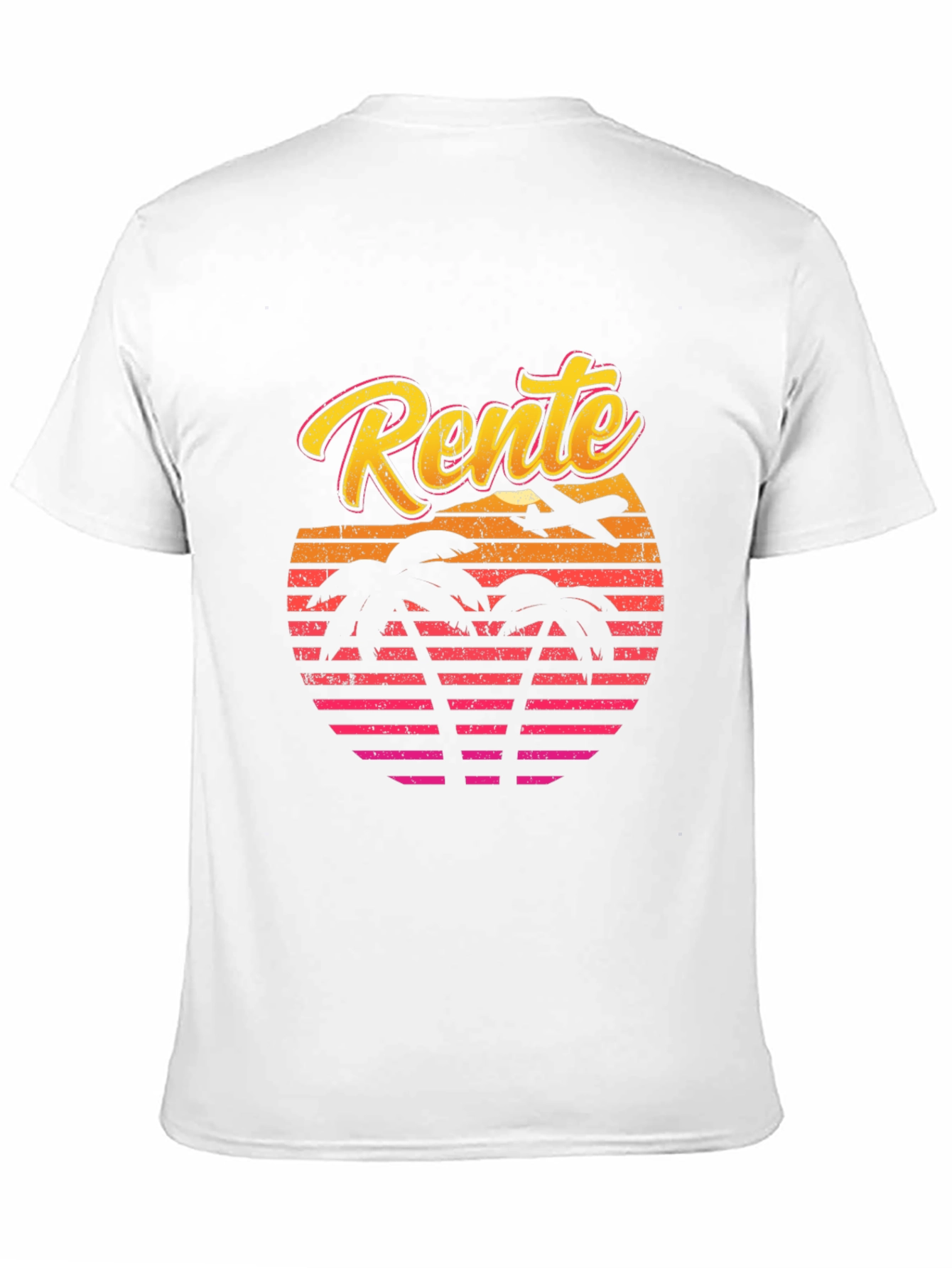Rente Sunset Palm T-Shirt - Retirement Gift