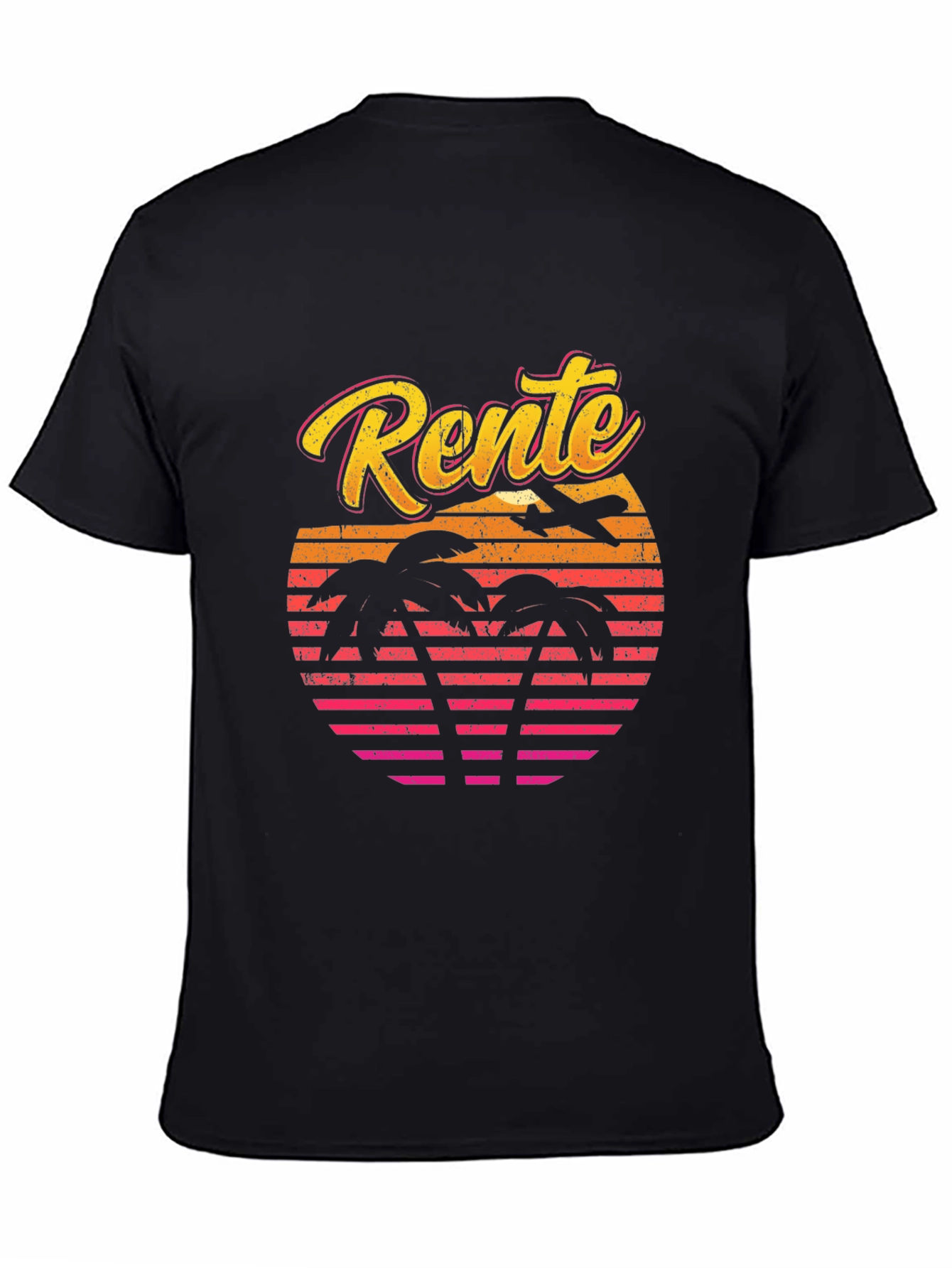 Rente Sunset Palm T-Shirt - Retirement Gift
