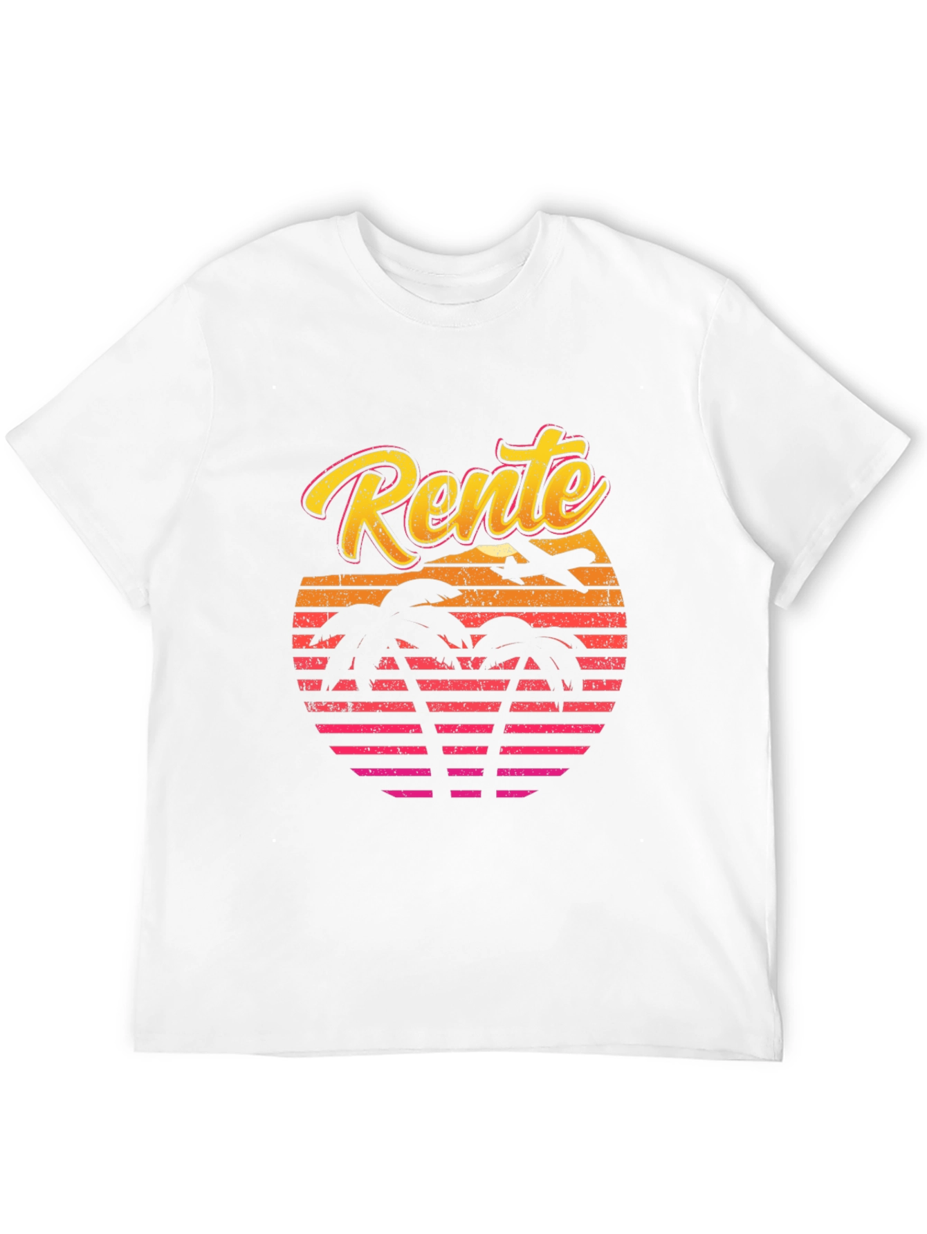 Rente Sunset Palm T-Shirt - Retirement Gift