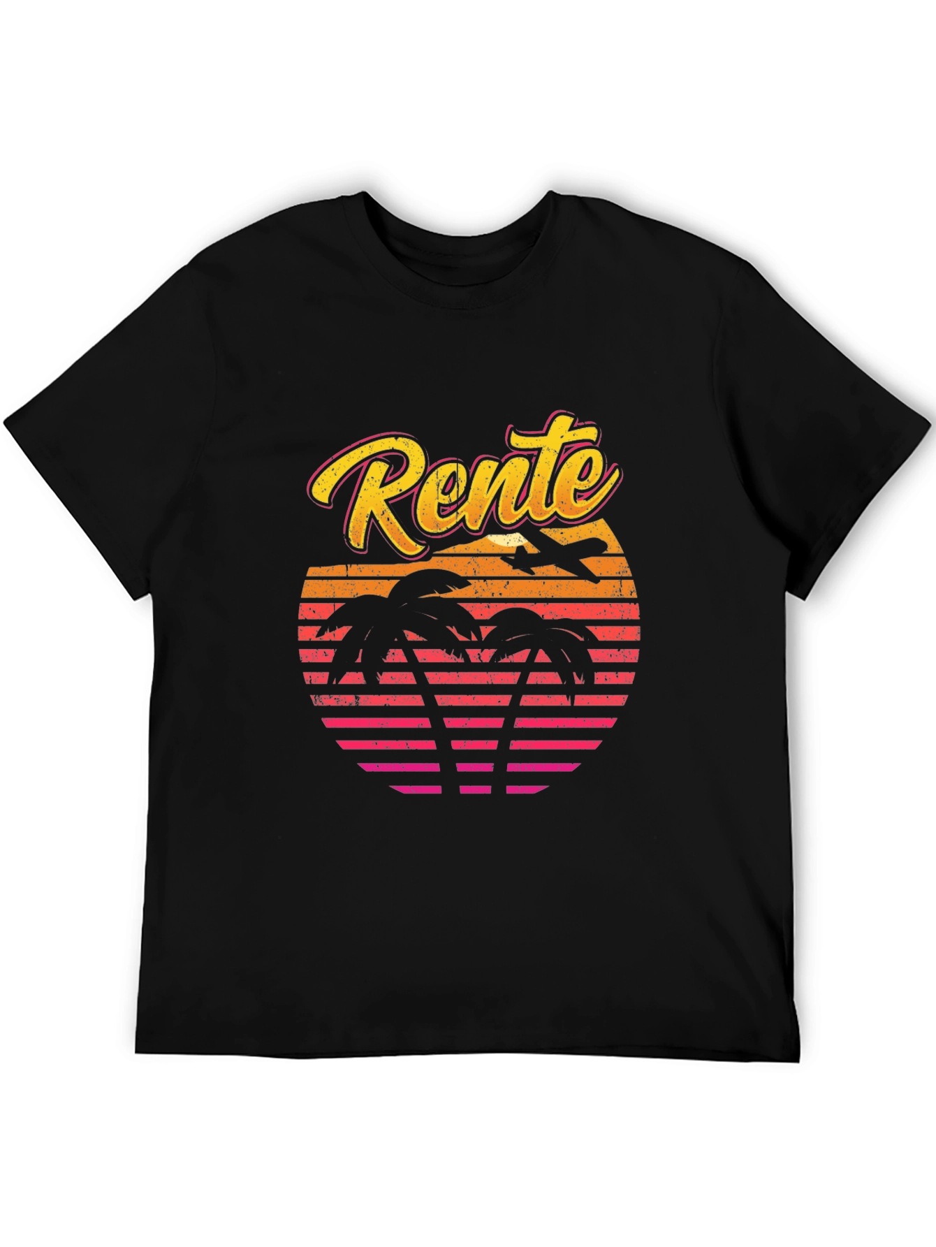 Rente Sunset Palm T-Shirt - Retirement Gift