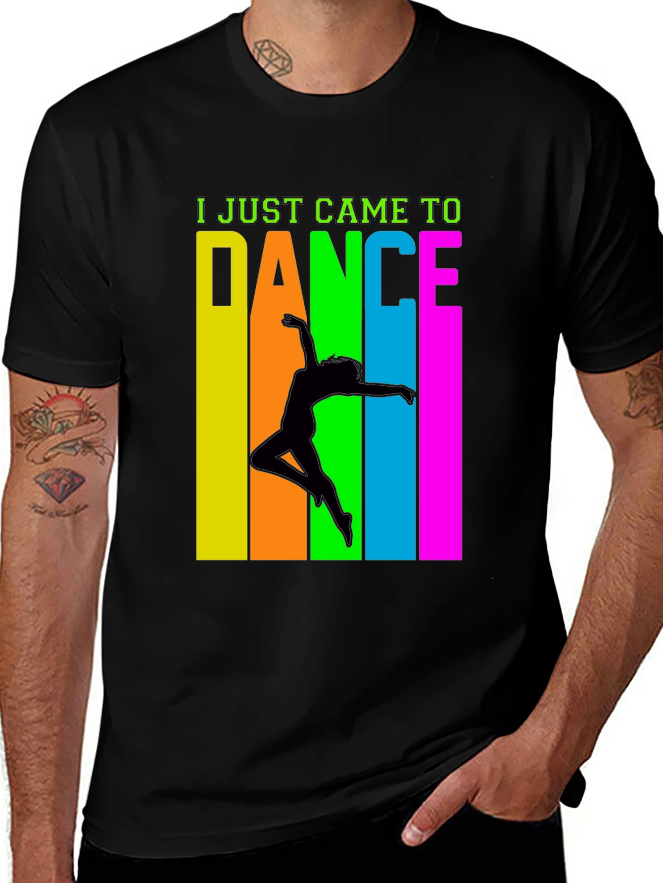Dance Graphic Black T-Shirt