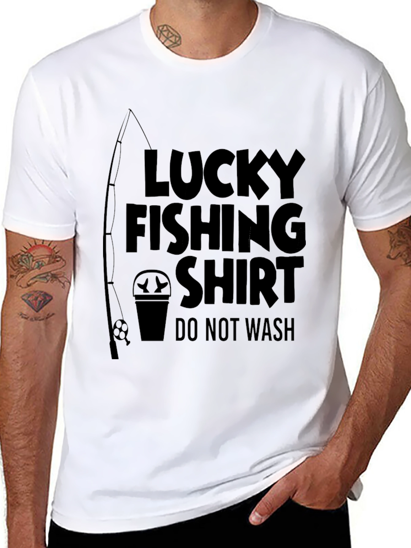Lucky Fishing Shirt - Do Not Wash Funny T-Shirt