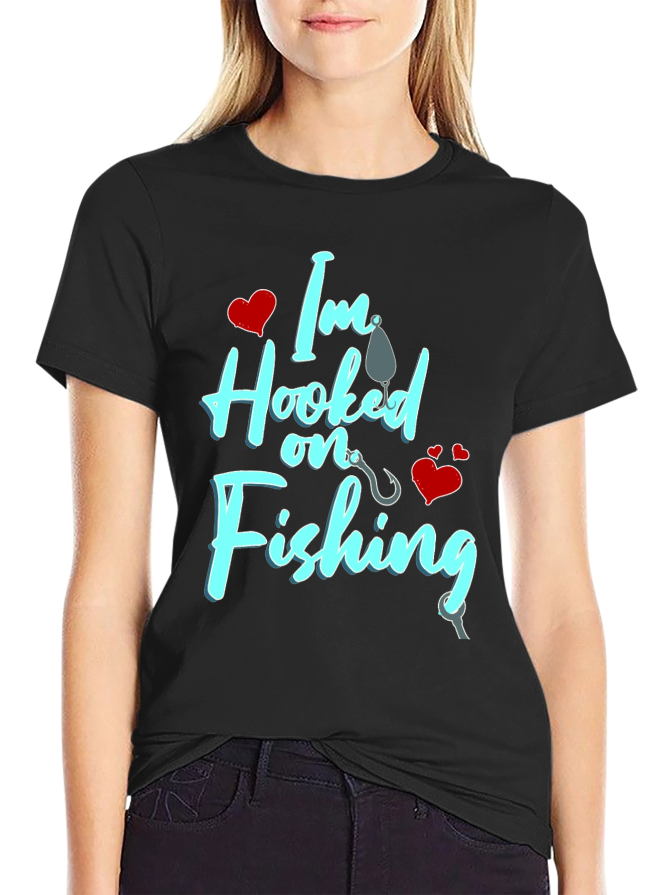 Im Hooked on Fishing Graphic T-Shirt