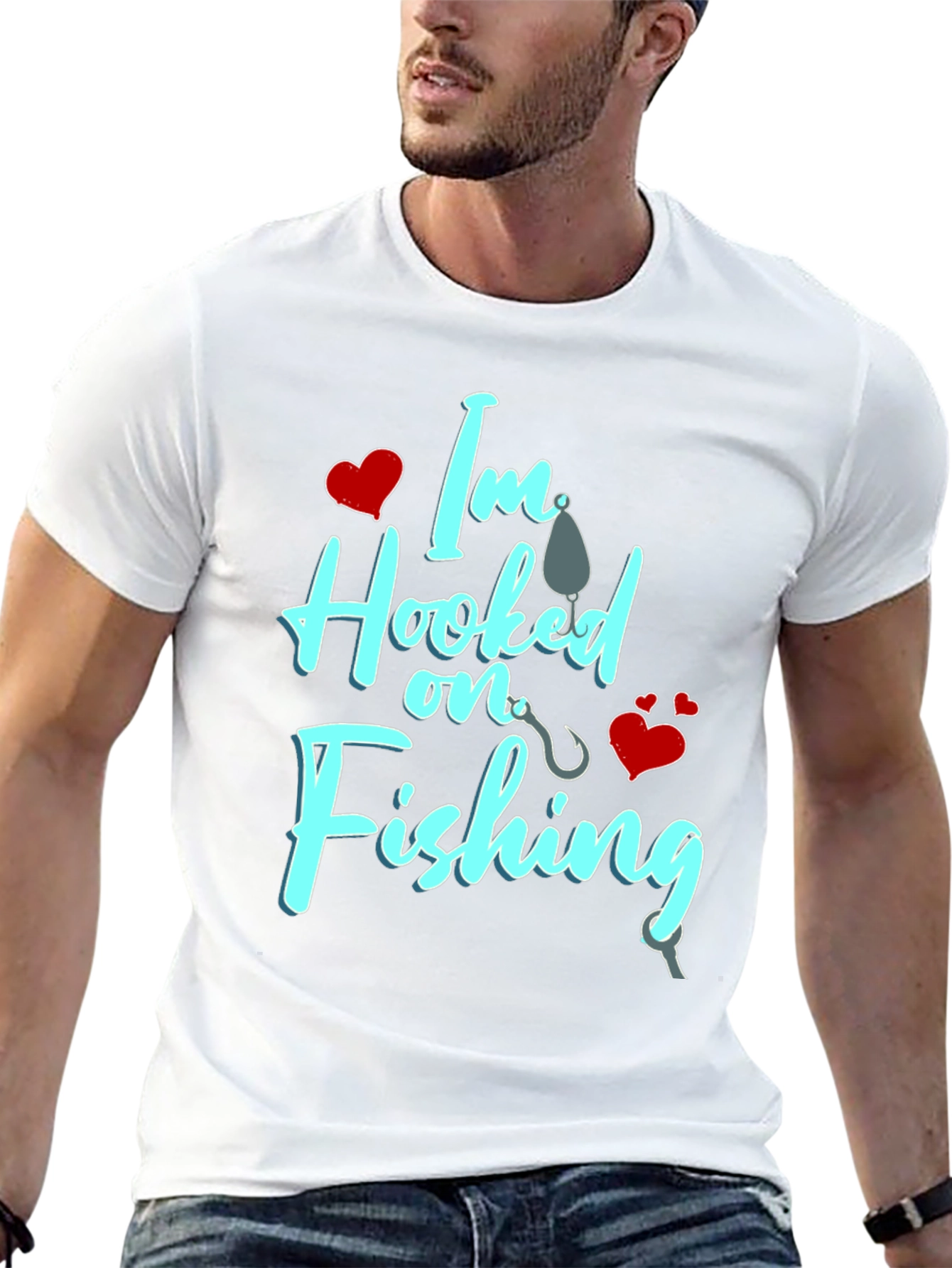Im Hooked on Fishing Graphic T-Shirt