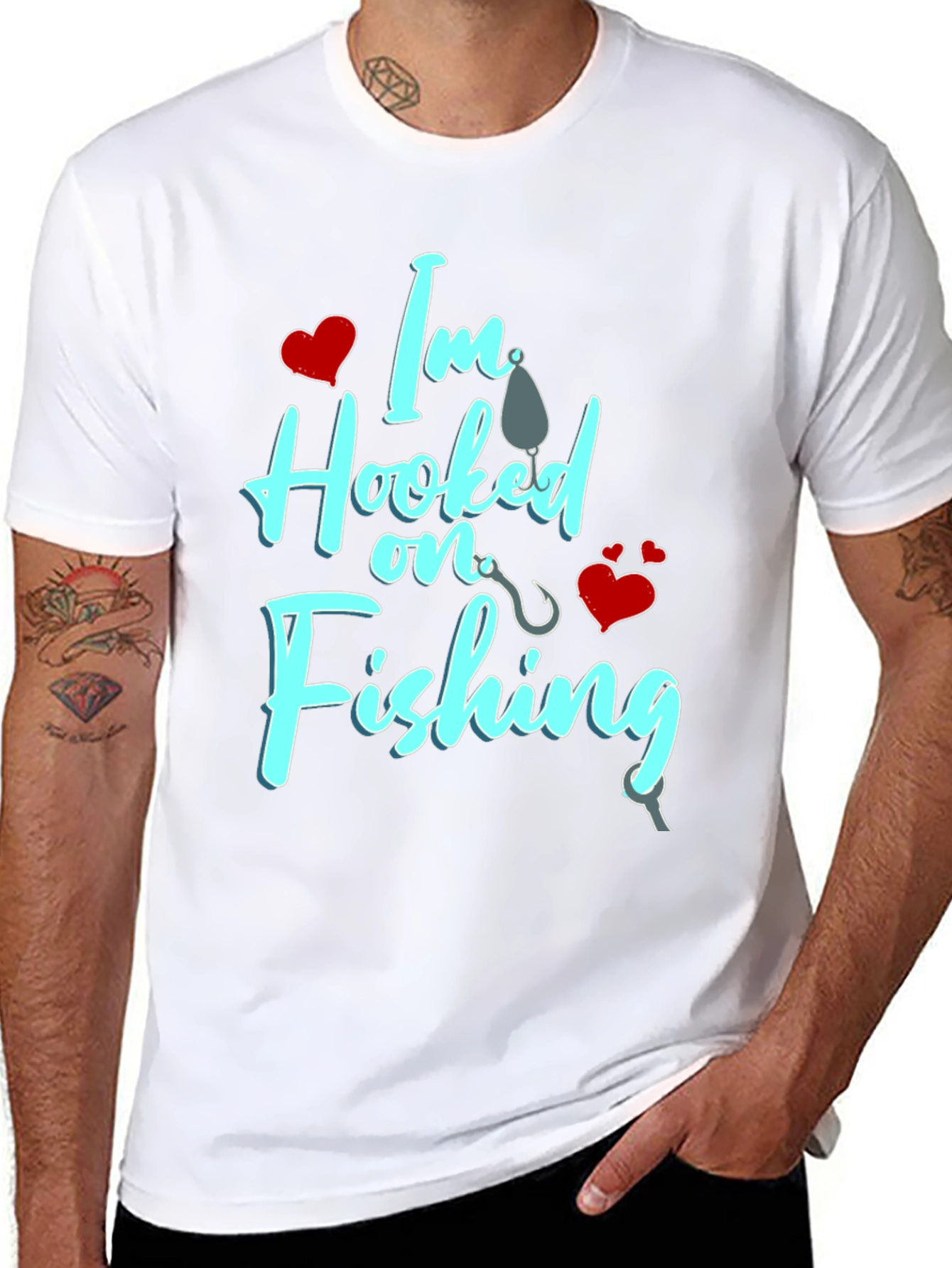Im Hooked on Fishing Graphic T-Shirt