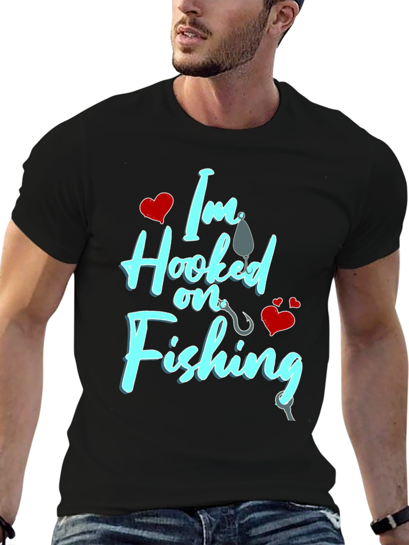 Im Hooked on Fishing Graphic T-Shirt