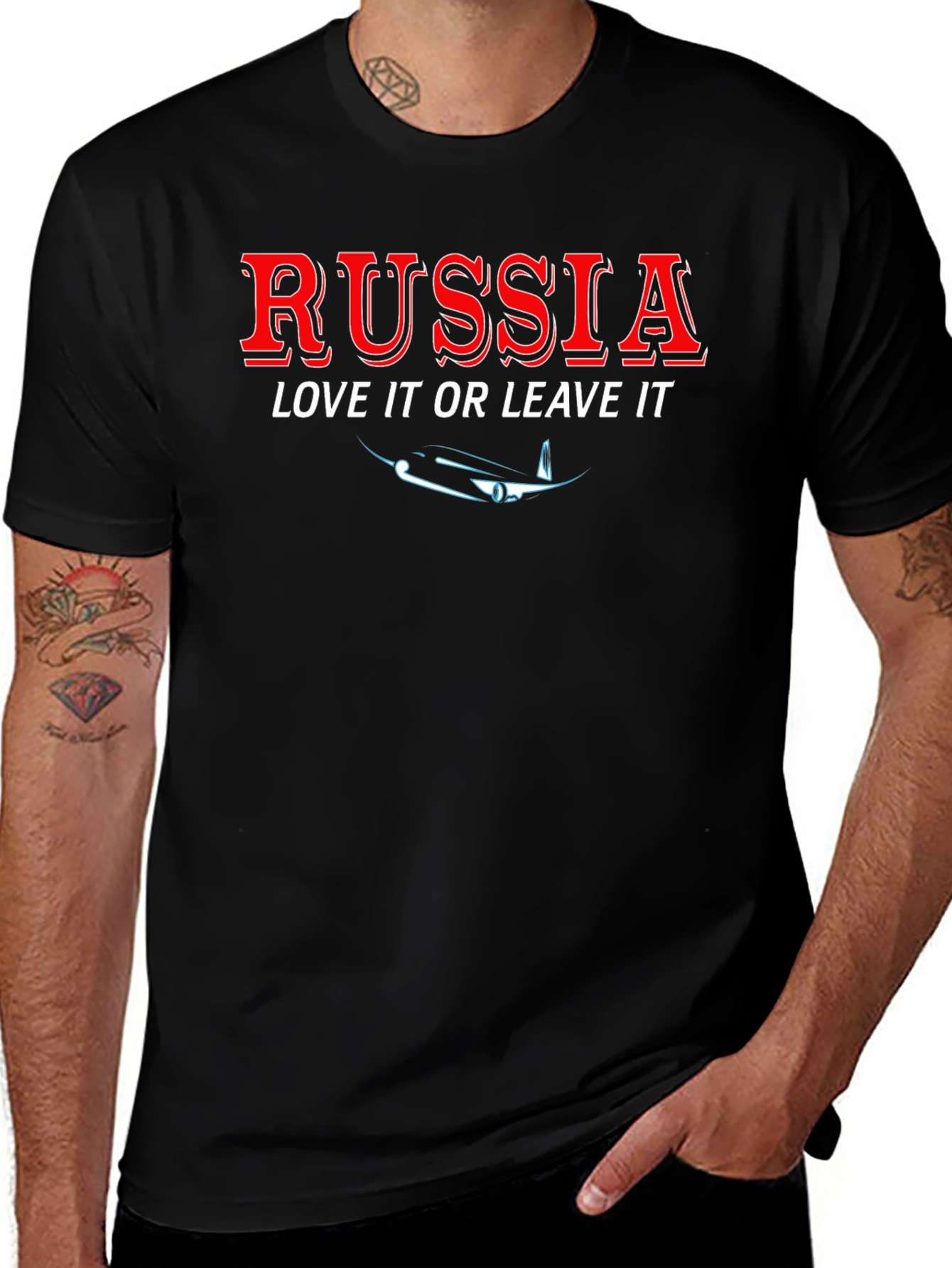 Russia Love It or Leave It Patriotic T-Shirt