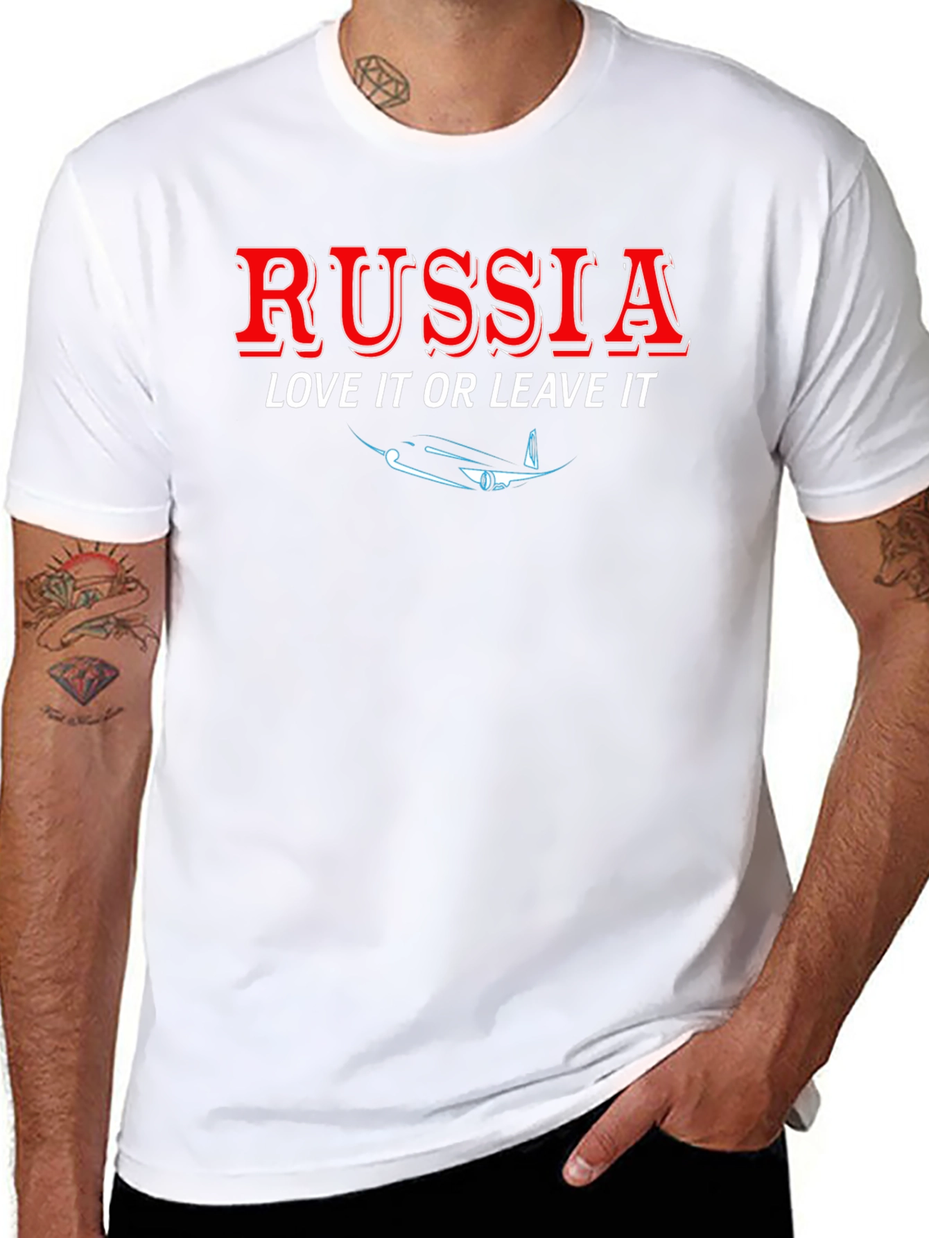 Russia Love It or Leave It Patriotic T-Shirt
