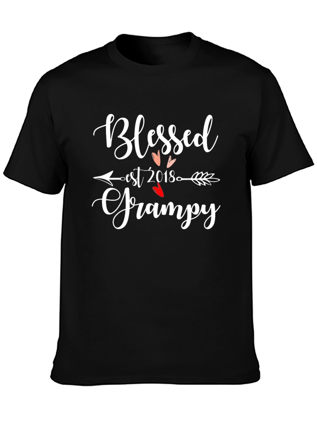Blessed Grampy Est. 2018 Graphic T-Shirt