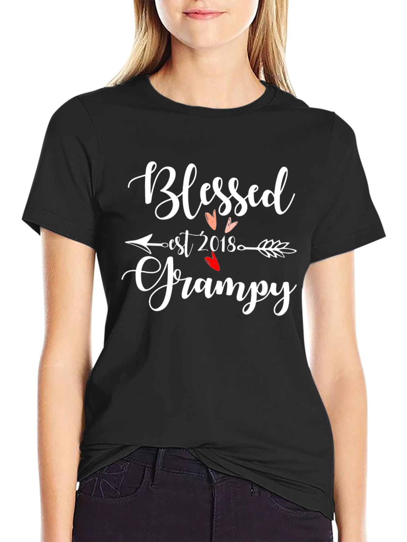 Blessed Grampy Est. 2018 Graphic T-Shirt