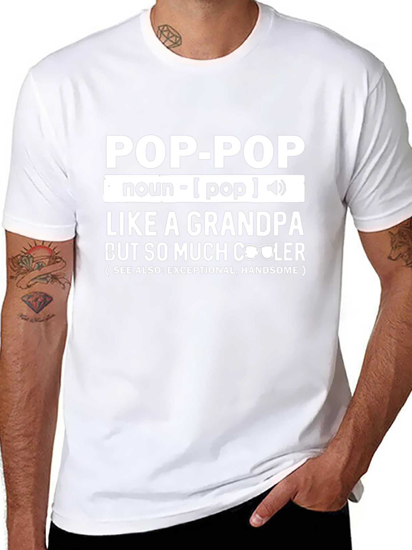Pop-Pop Definition T-Shirt - Cool Grandpa Tee