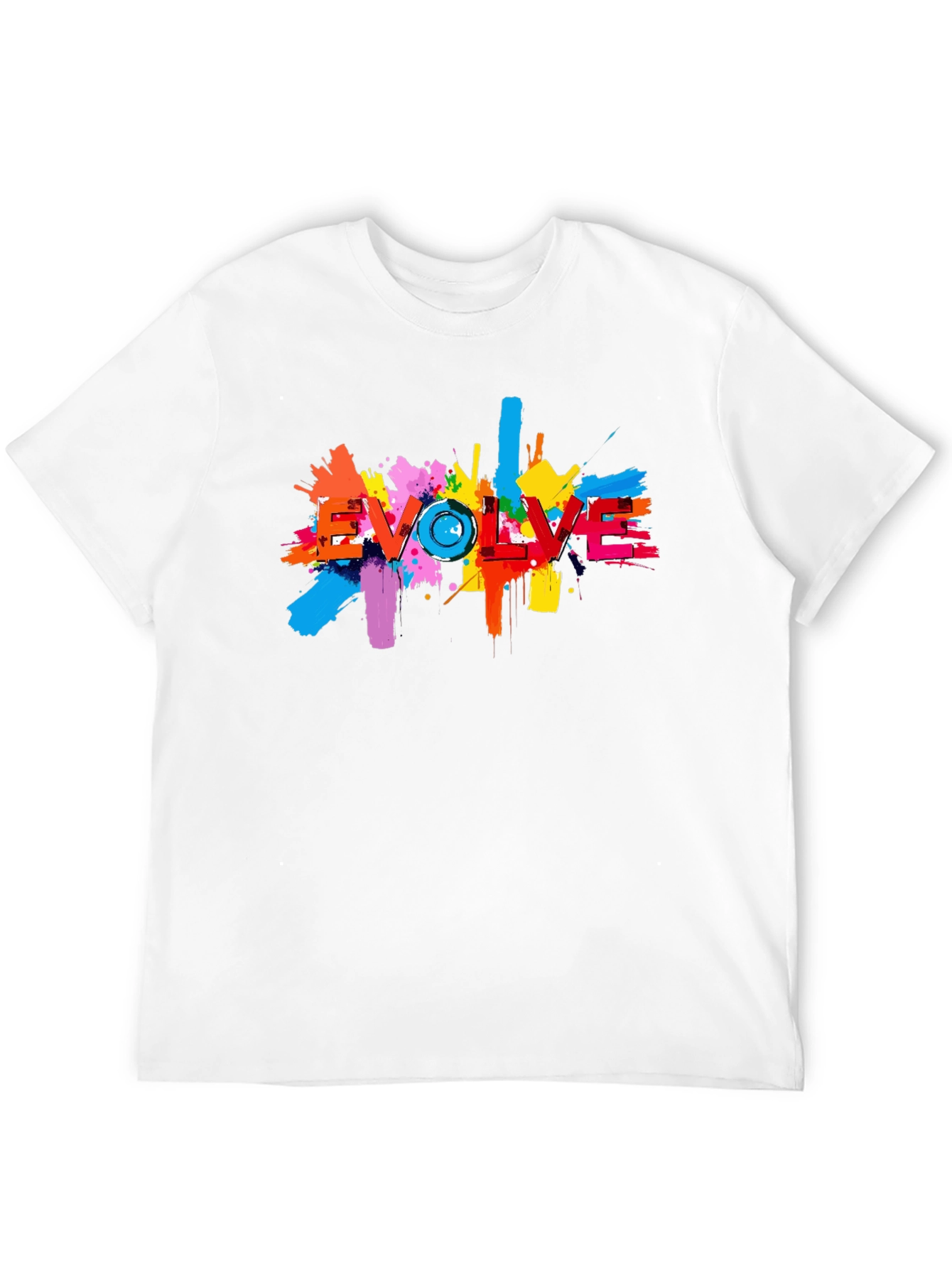 Evolve Splatter Graphic Black T-Shirt