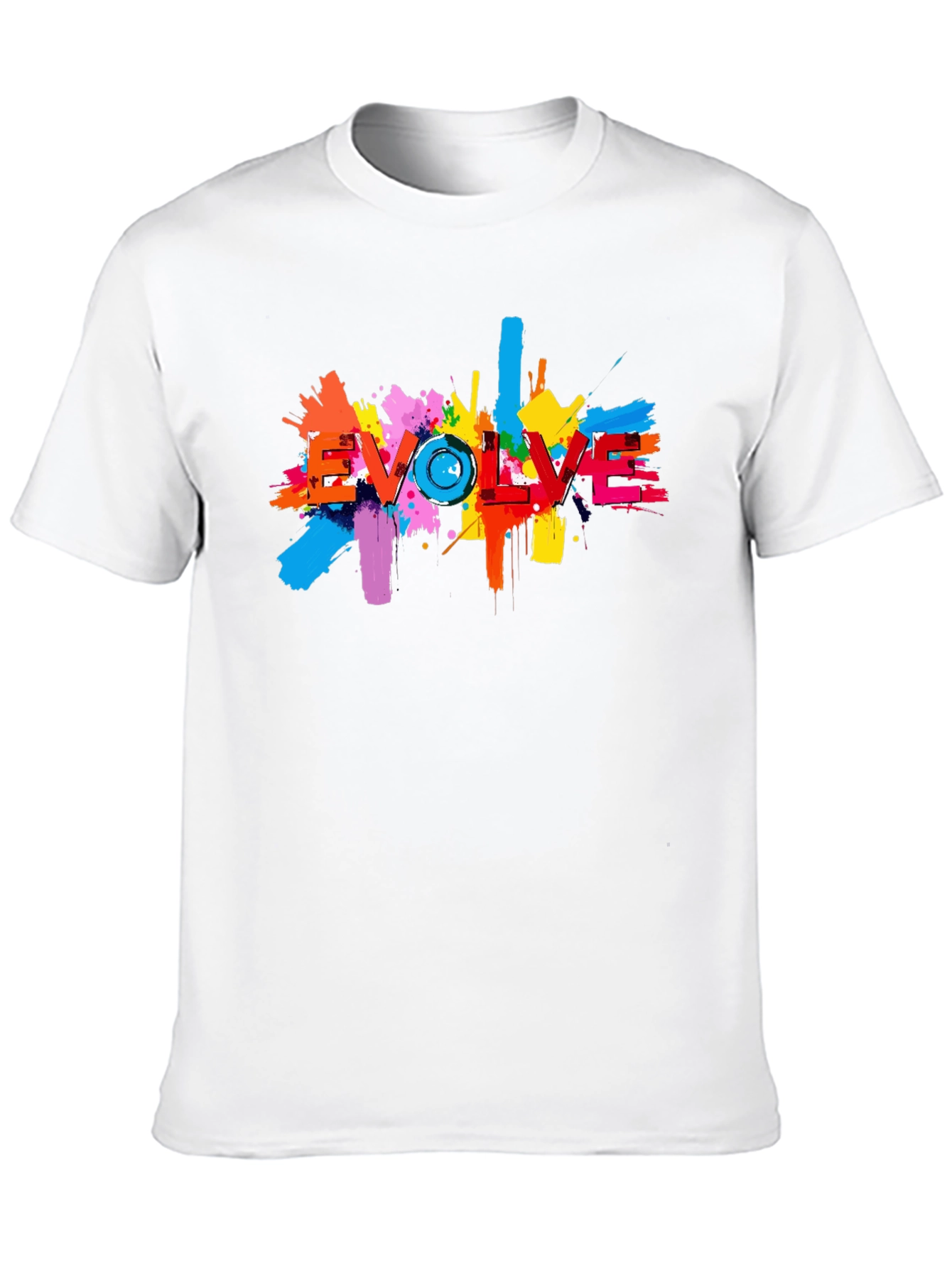Evolve Splatter Graphic Black T-Shirt