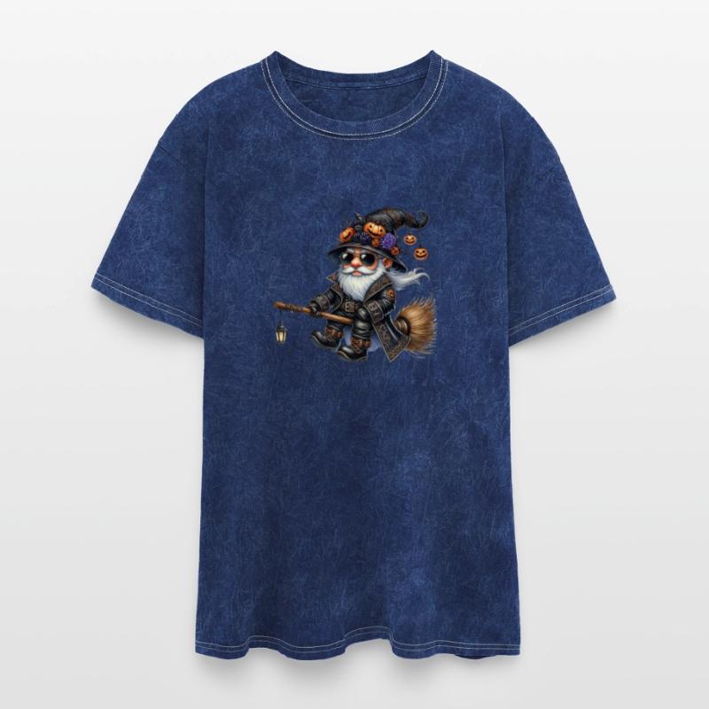 Rock Wizard Gnome on a Magical Broom