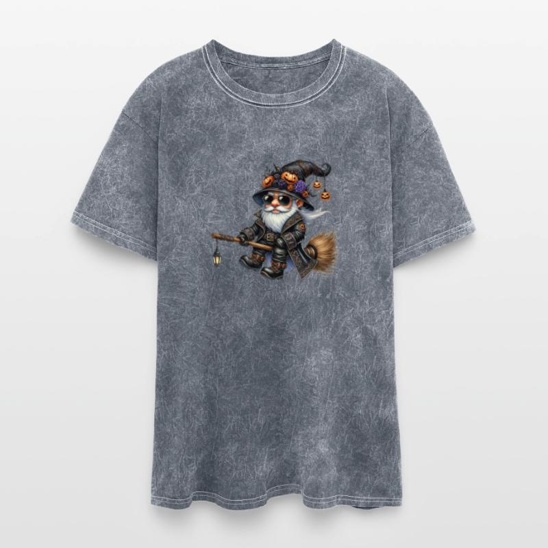 Rock Wizard Gnome on a Magical Broom