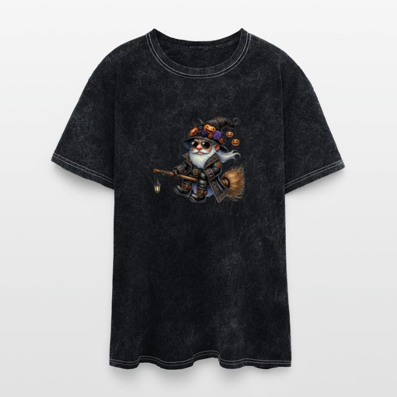 Rock Wizard Gnome on a Magical Broom