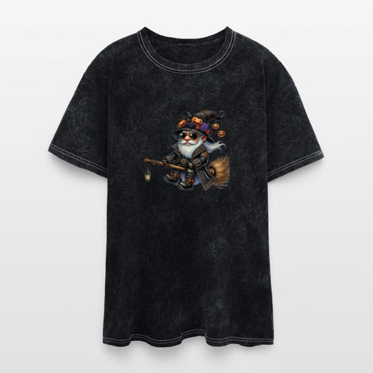 Rock Wizard Gnome on a Magical Broom