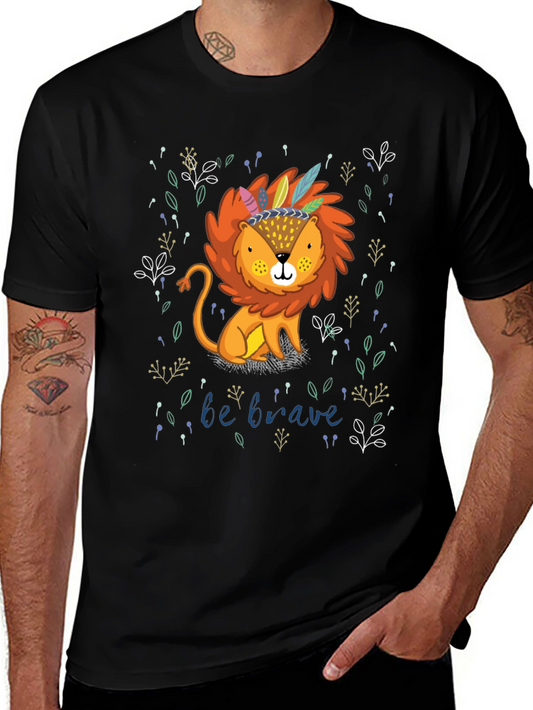 Be Brave Lion Graphic Tee