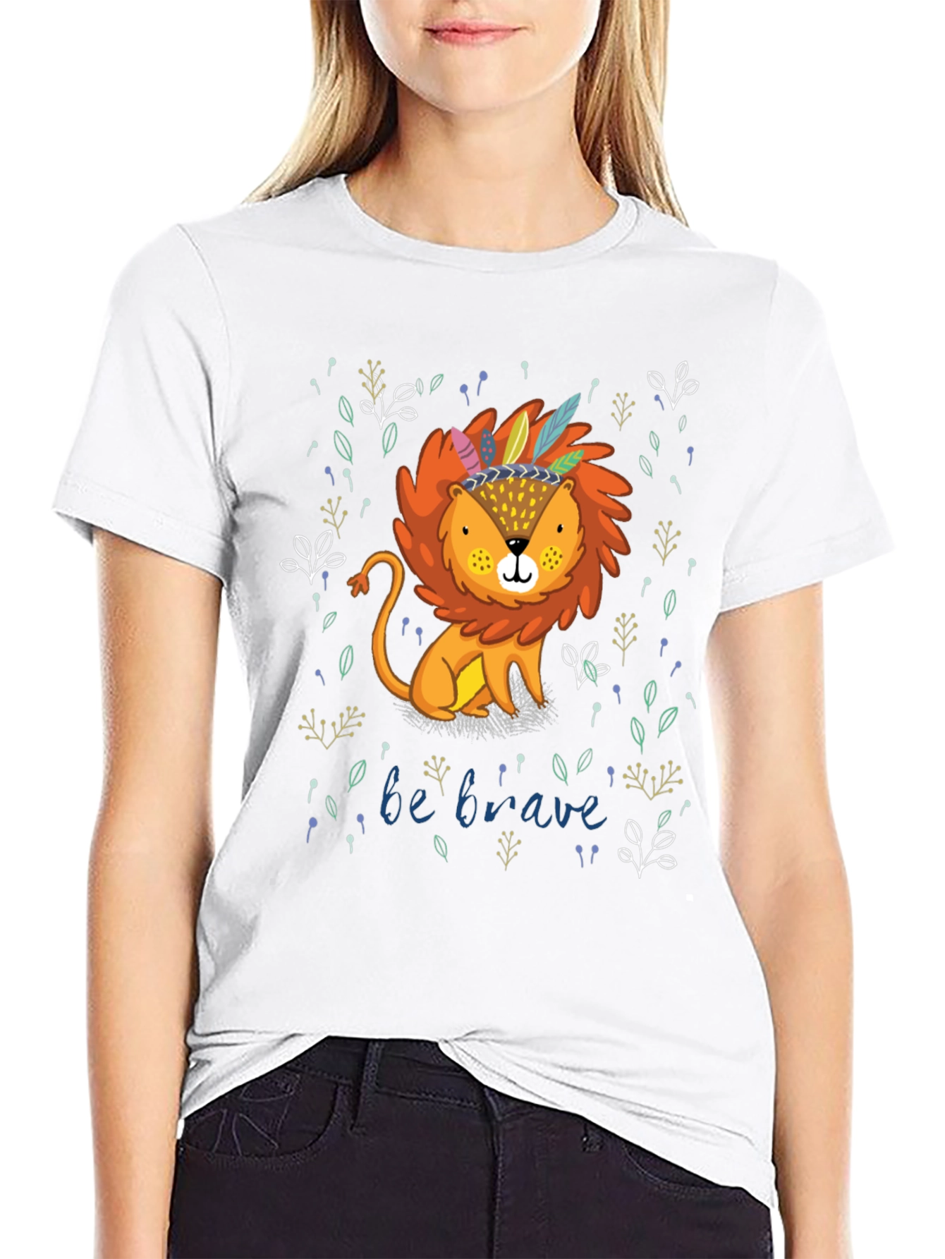 Be Brave Lion Graphic Tee