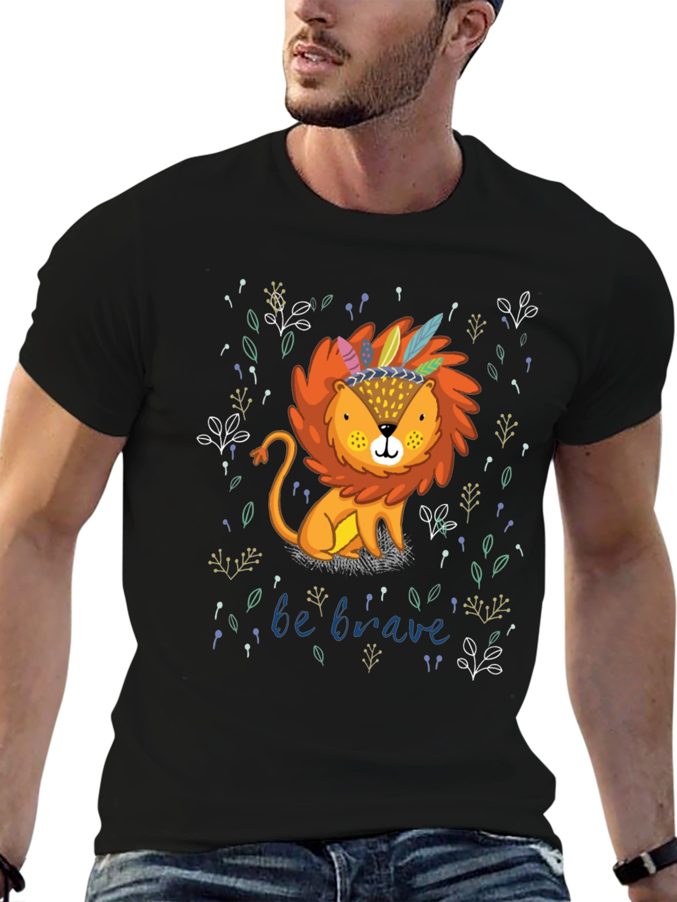 Be Brave Lion Graphic Tee