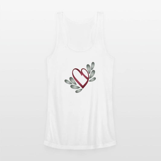 Romantic Valentine's Day Heart symbol with leaves