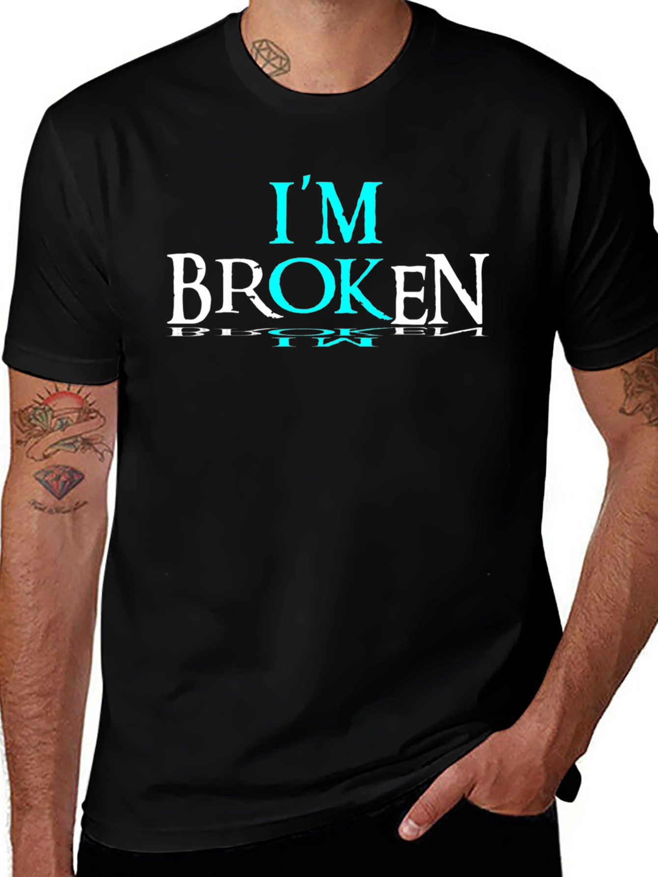Im Broken Graphic T-Shirt - Stylish Emotional Statement Tee