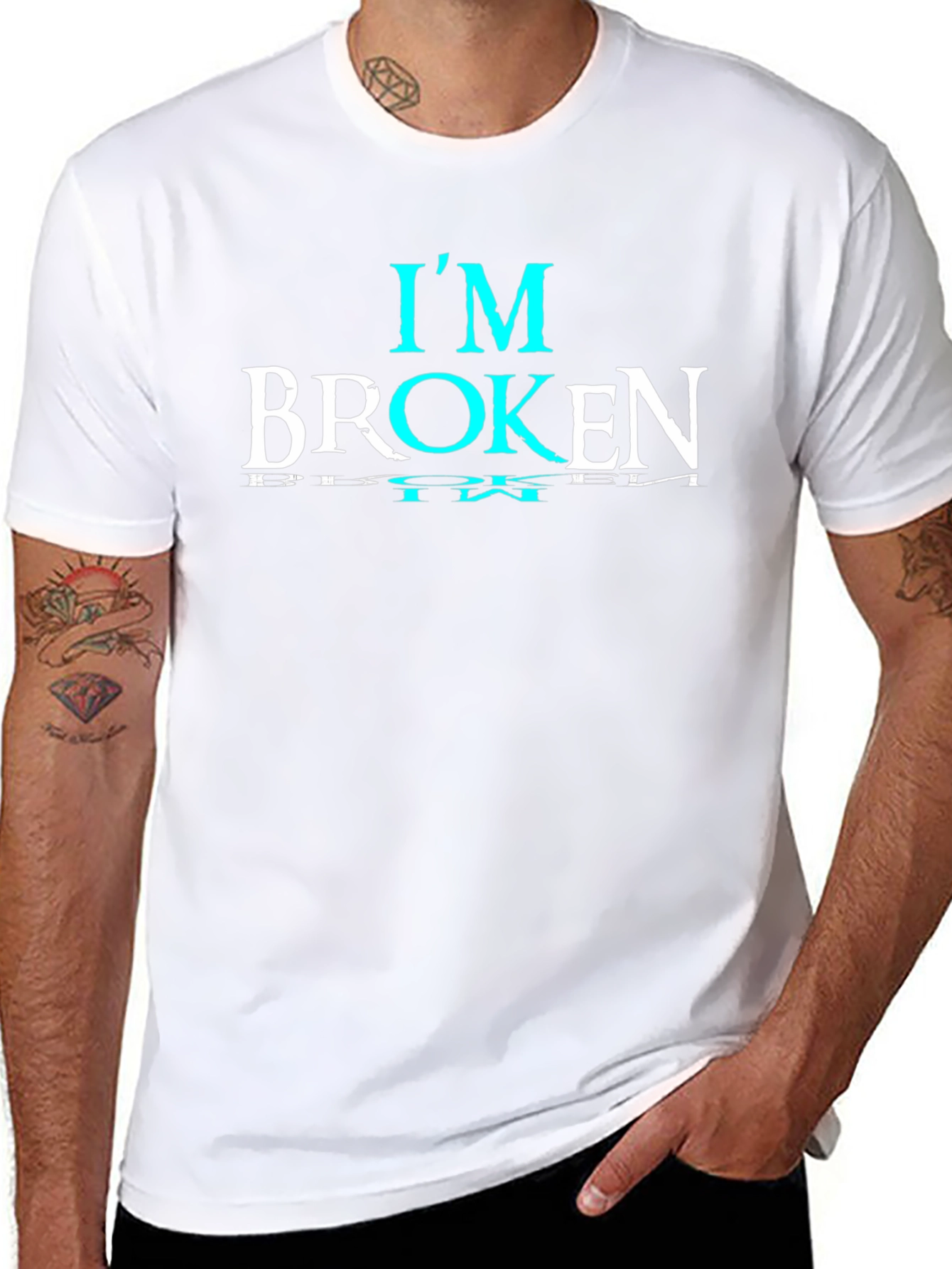 Im Broken Graphic T-Shirt - Stylish Emotional Statement Tee