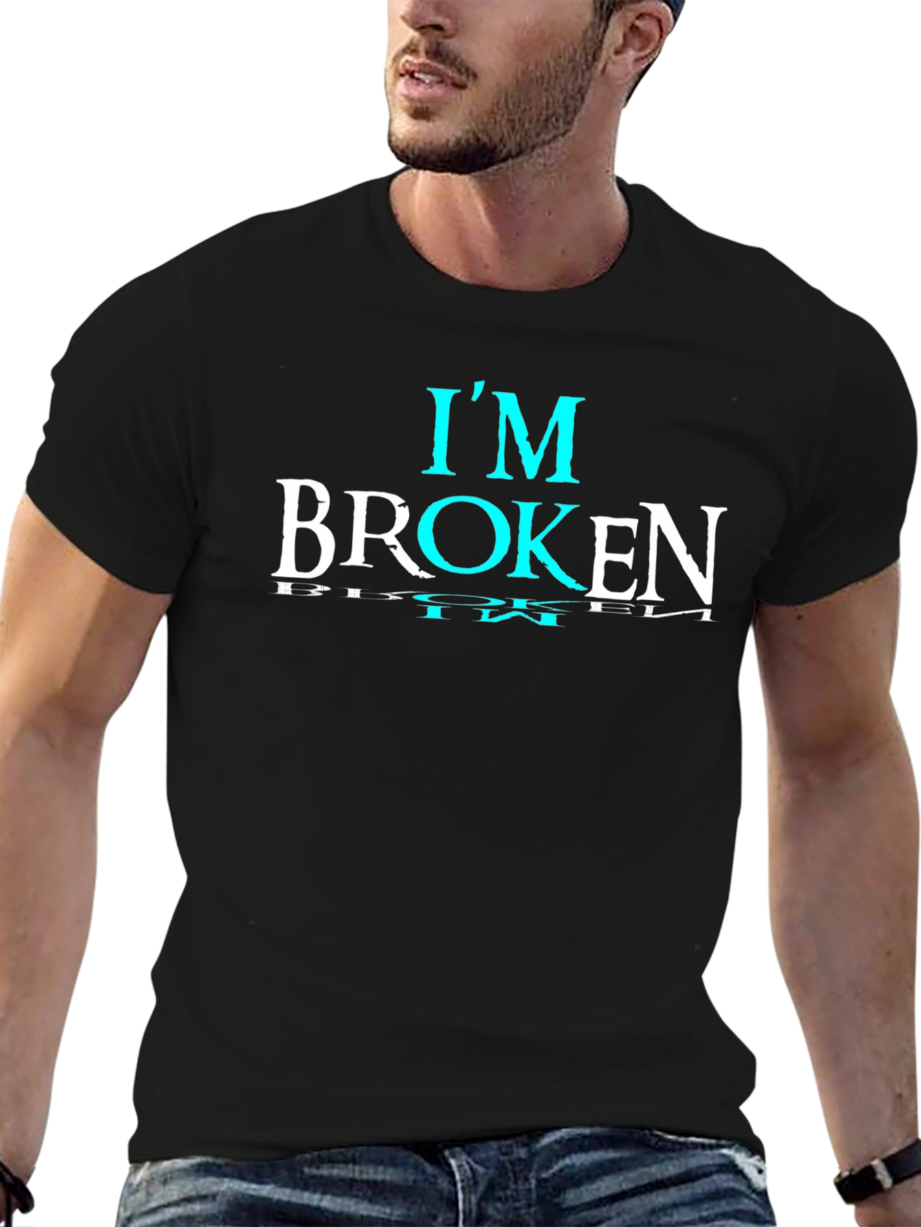 Im Broken Graphic T-Shirt - Stylish Emotional Statement Tee