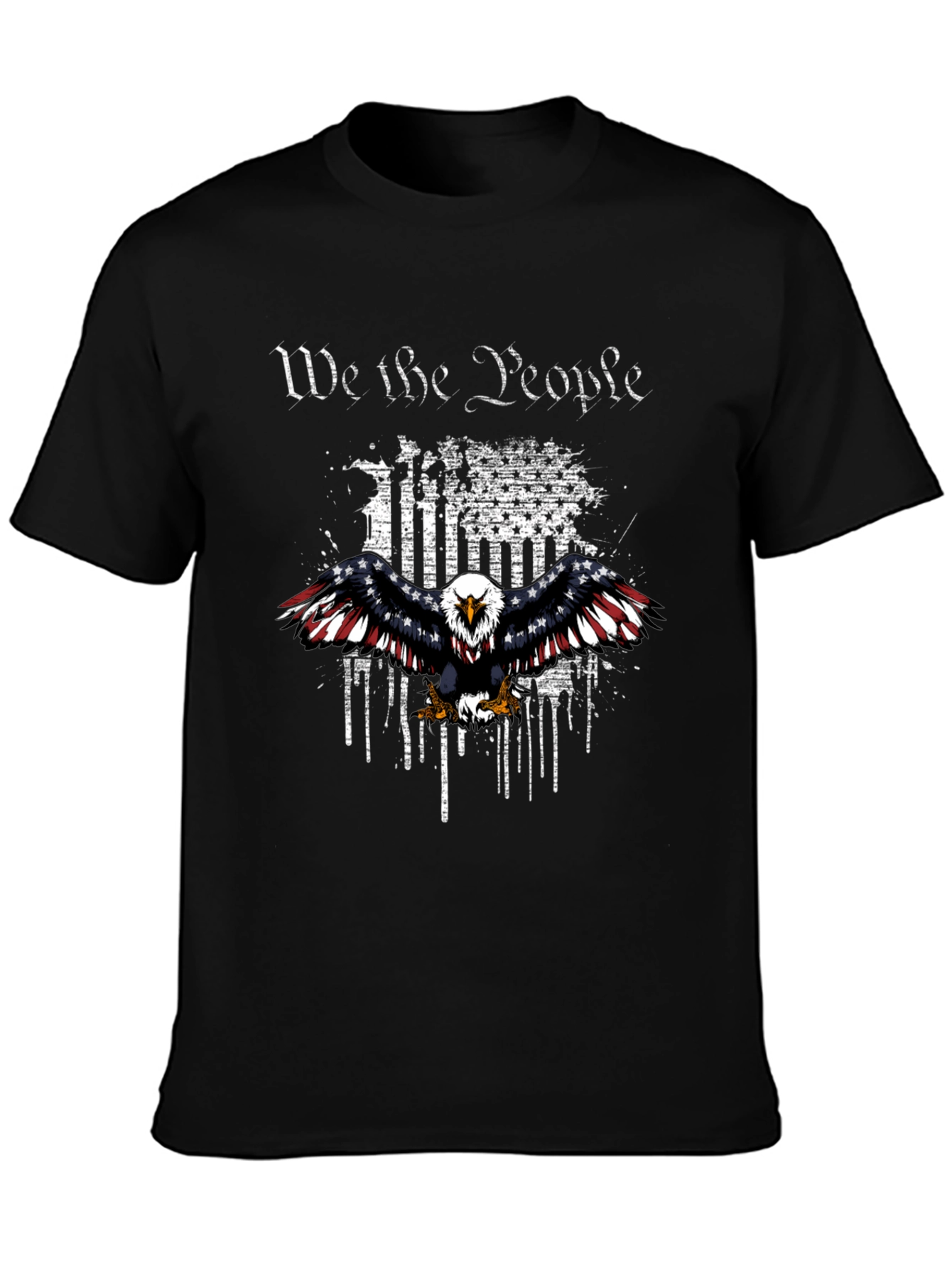 Patriotic Eagle We The People Graphic T-Shirt
