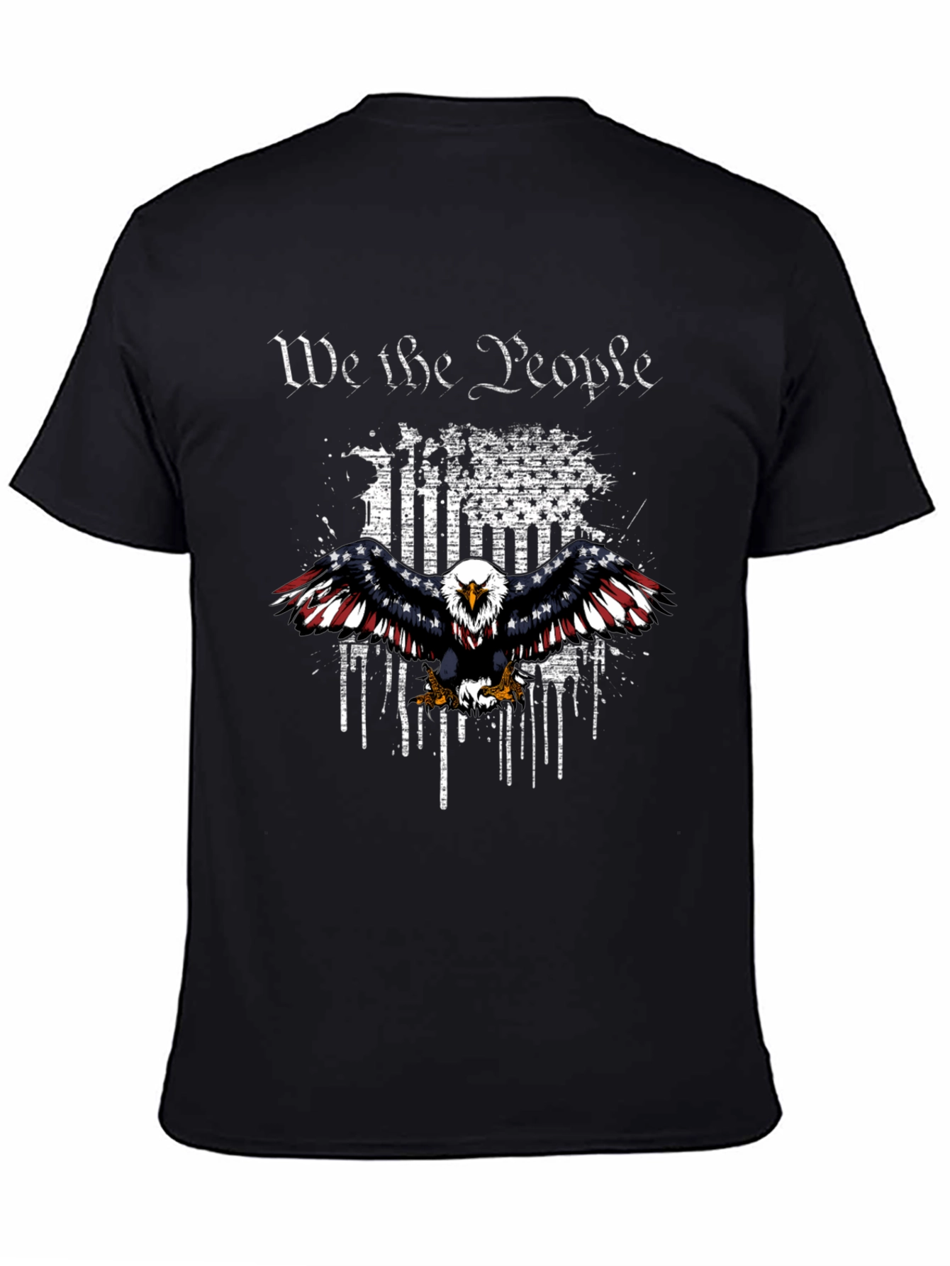Patriotic Eagle We The People Graphic T-Shirt