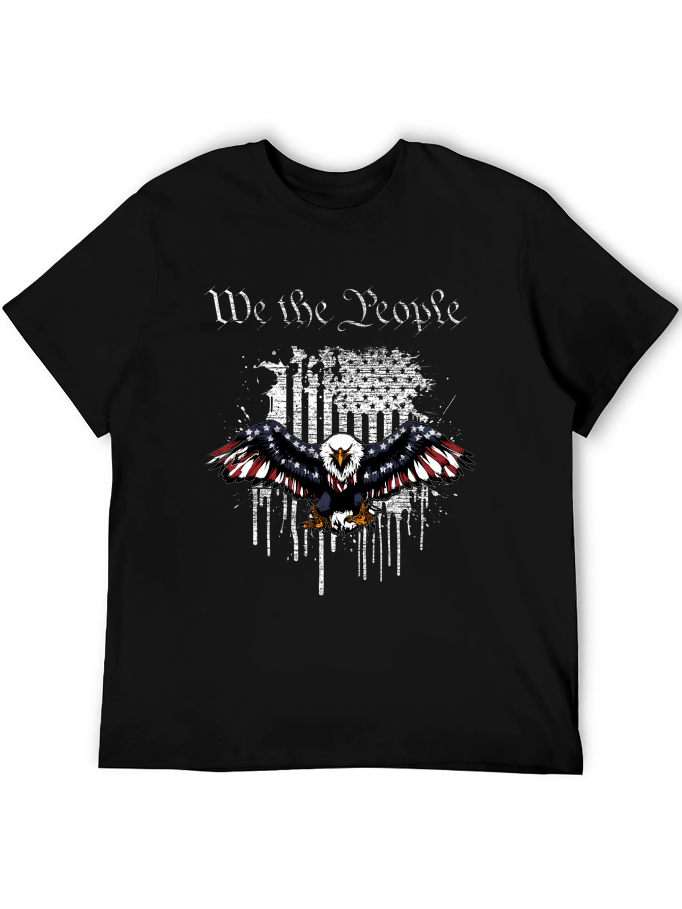 Patriotic Eagle We The People Graphic T-Shirt