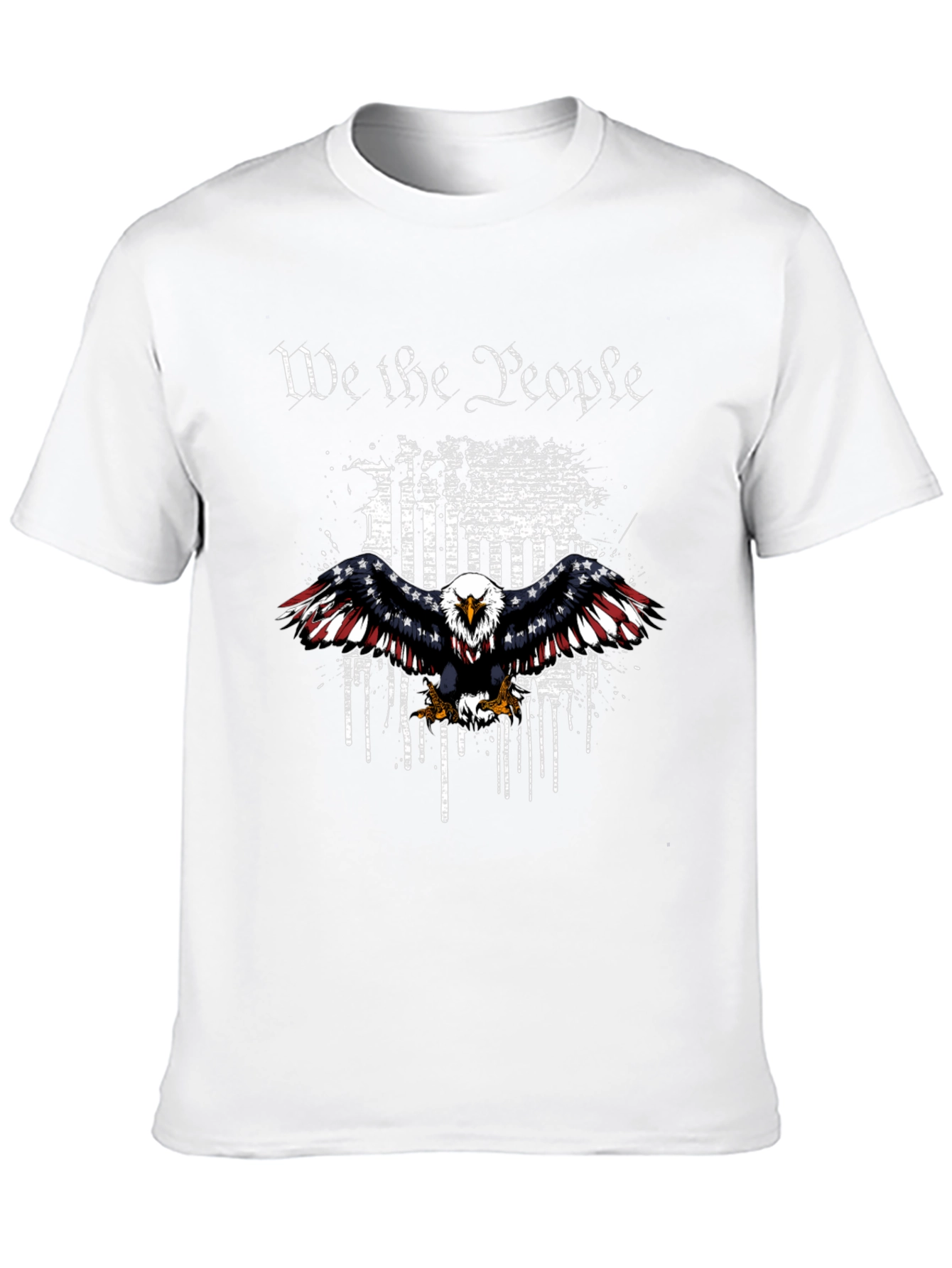 Patriotic Eagle We The People Graphic T-Shirt