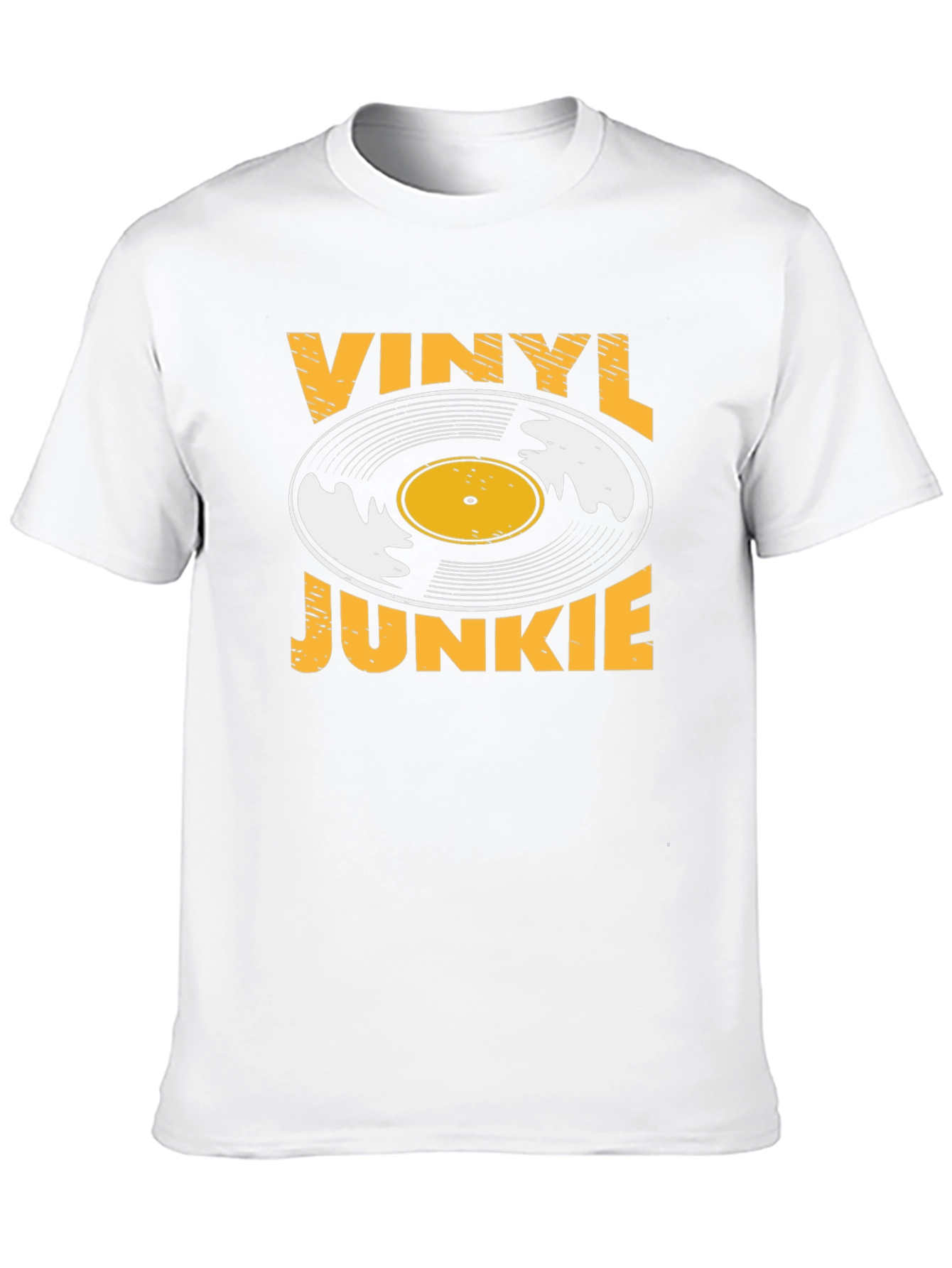 Vinyl Junkie Black Graphic Tee