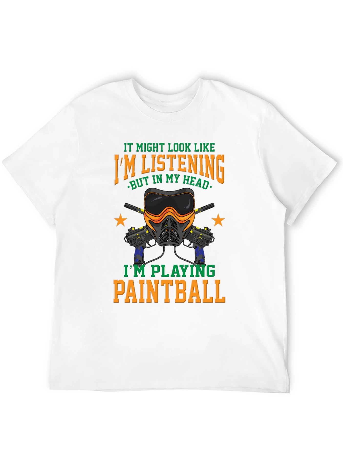 Paintball Player Graphic Tee - Im Playing Paintball