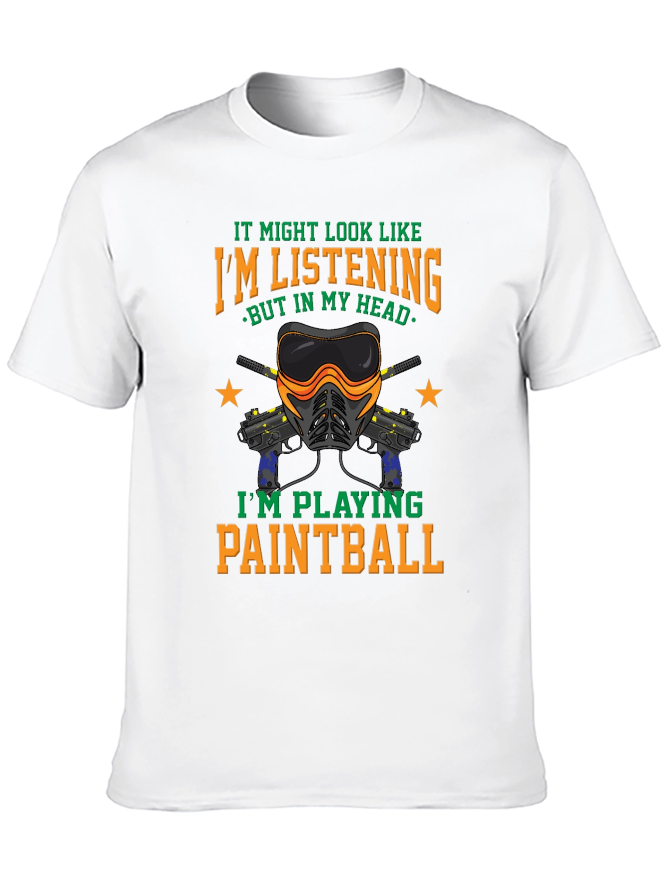 Paintball Player Graphic Tee - Im Playing Paintball