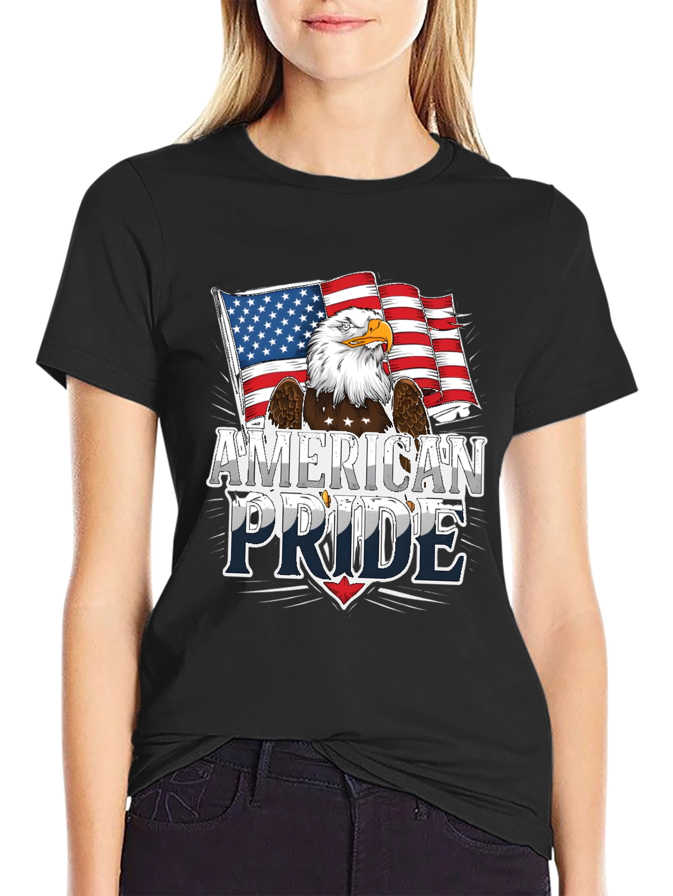 American Pride Eagle Graphic T-Shirt