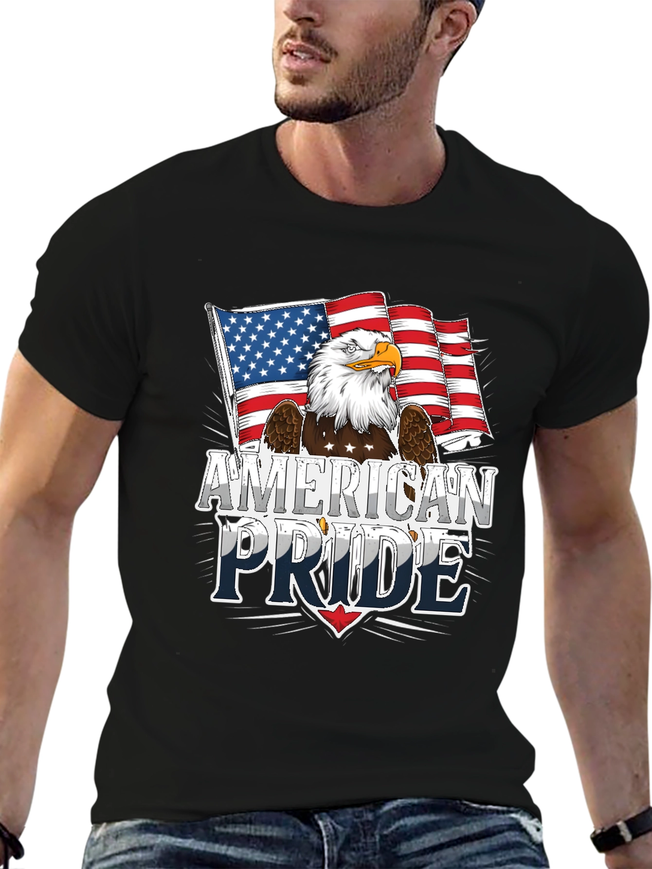 American Pride Eagle Graphic T-Shirt