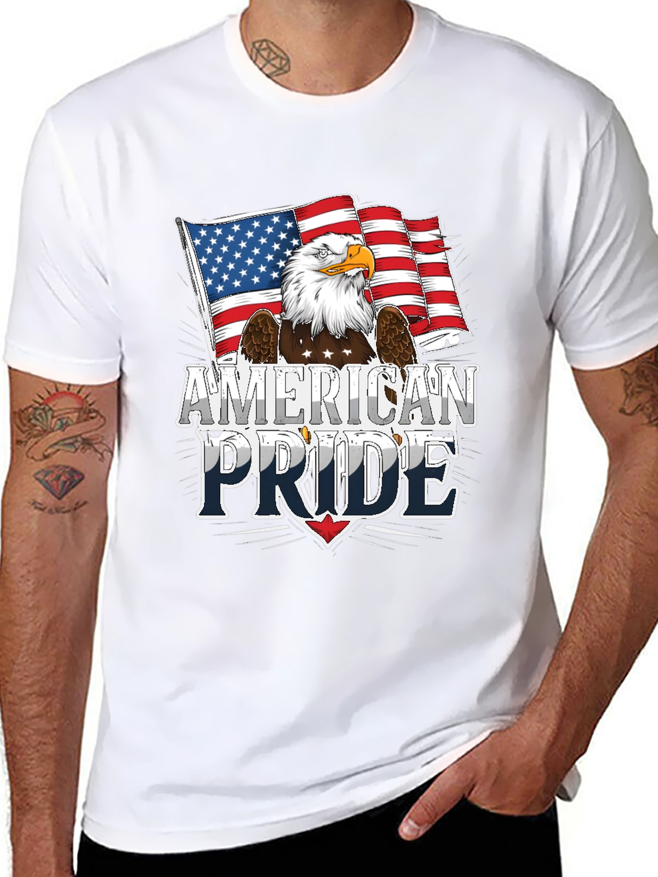 American Pride Eagle Graphic T-Shirt