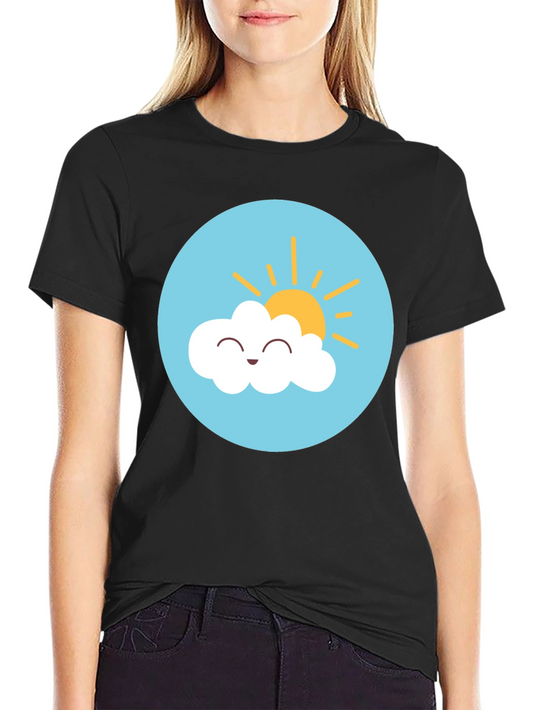 Sunny Cloud Graphic Tee - Happy Weather T-Shirt