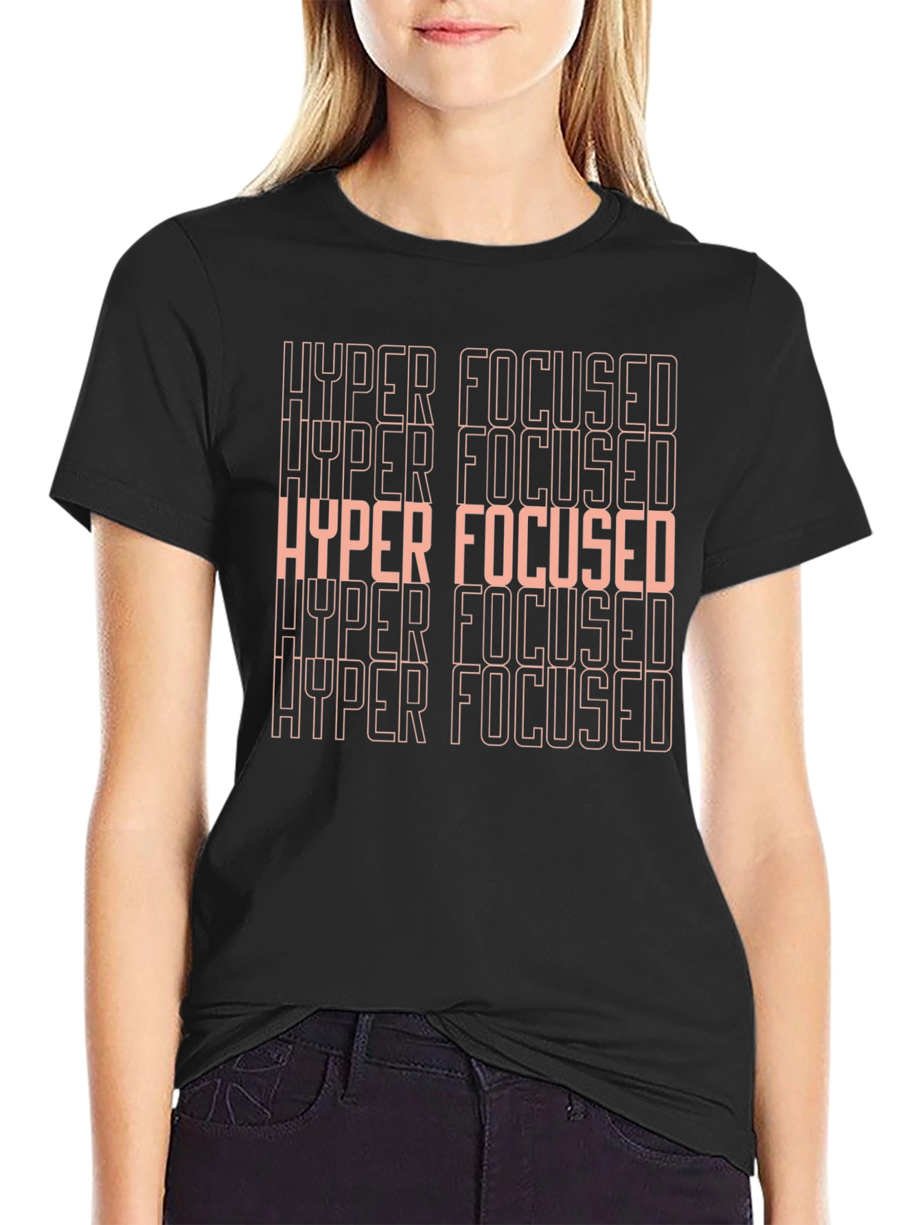 Hyper Focused Graphic Tee - Black