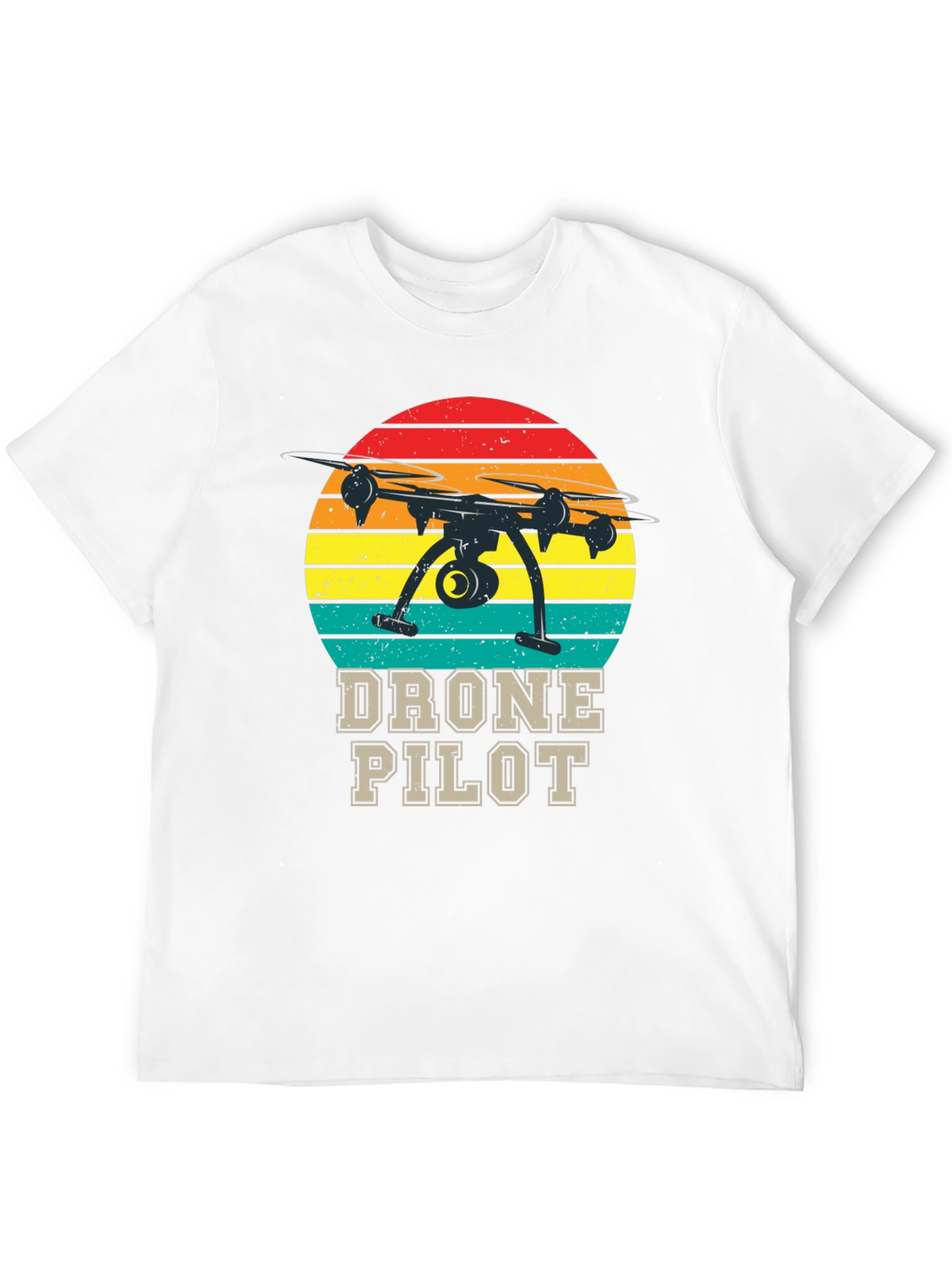 Drone Pilot Retro T-Shirt - Aviation Enthusiast Tee
