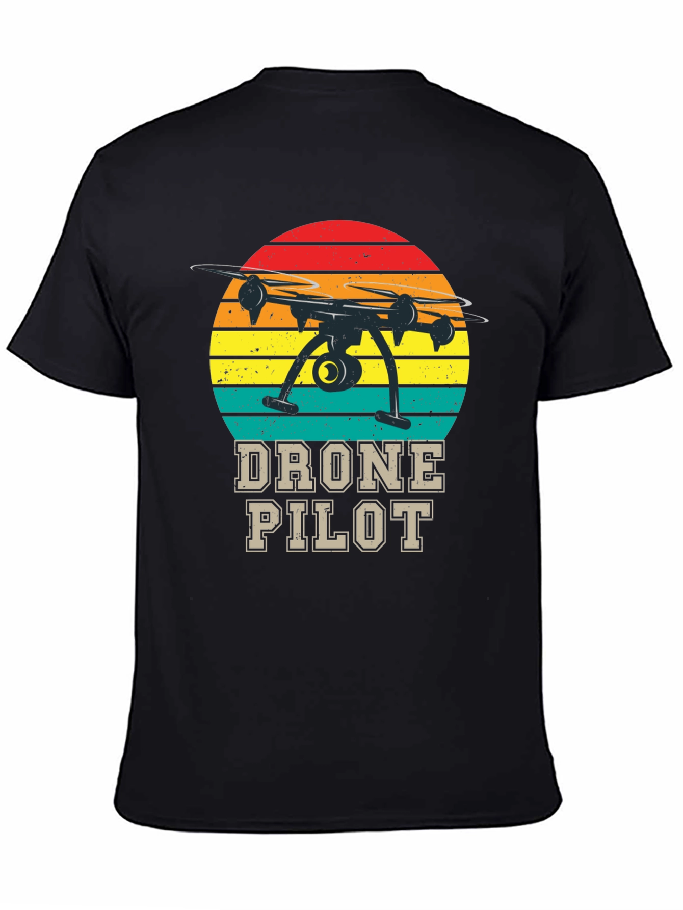 Drone Pilot Retro T-Shirt - Aviation Enthusiast Tee