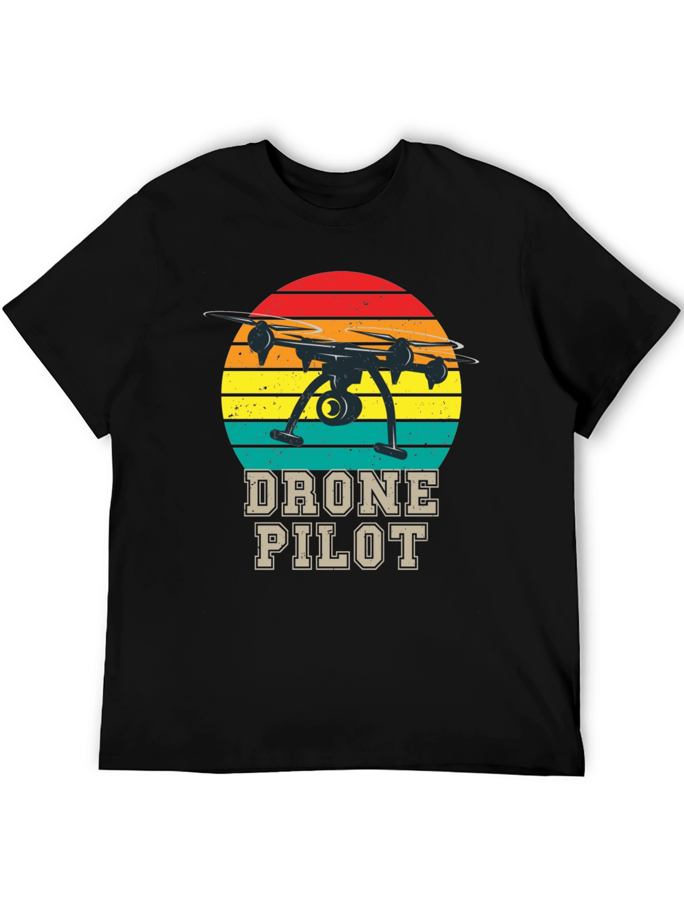 Drone Pilot Retro T-Shirt - Aviation Enthusiast Tee