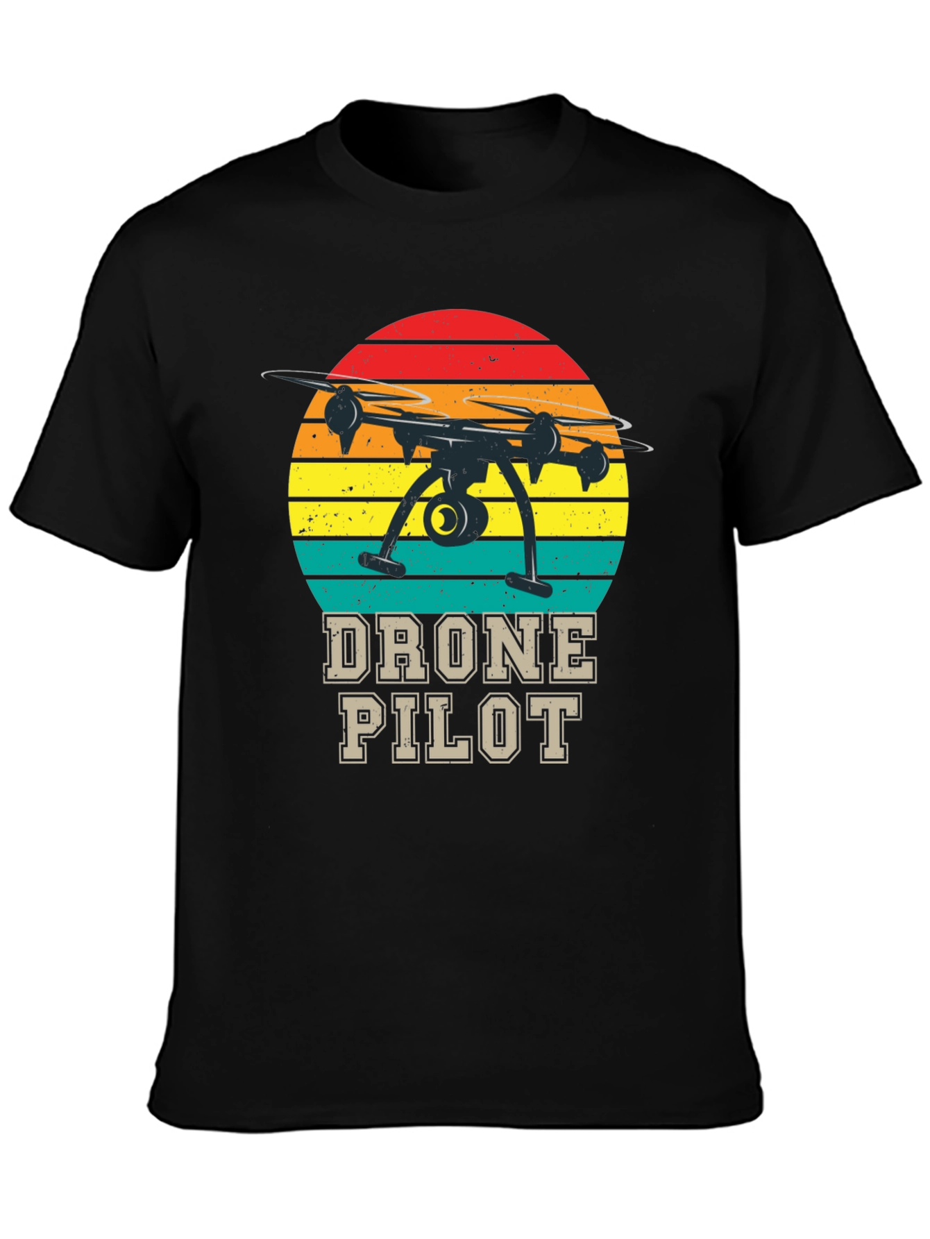 Drone Pilot Retro T-Shirt - Aviation Enthusiast Tee