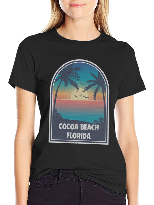 Cocoa Beach Florida Palm Tree T-Shirt