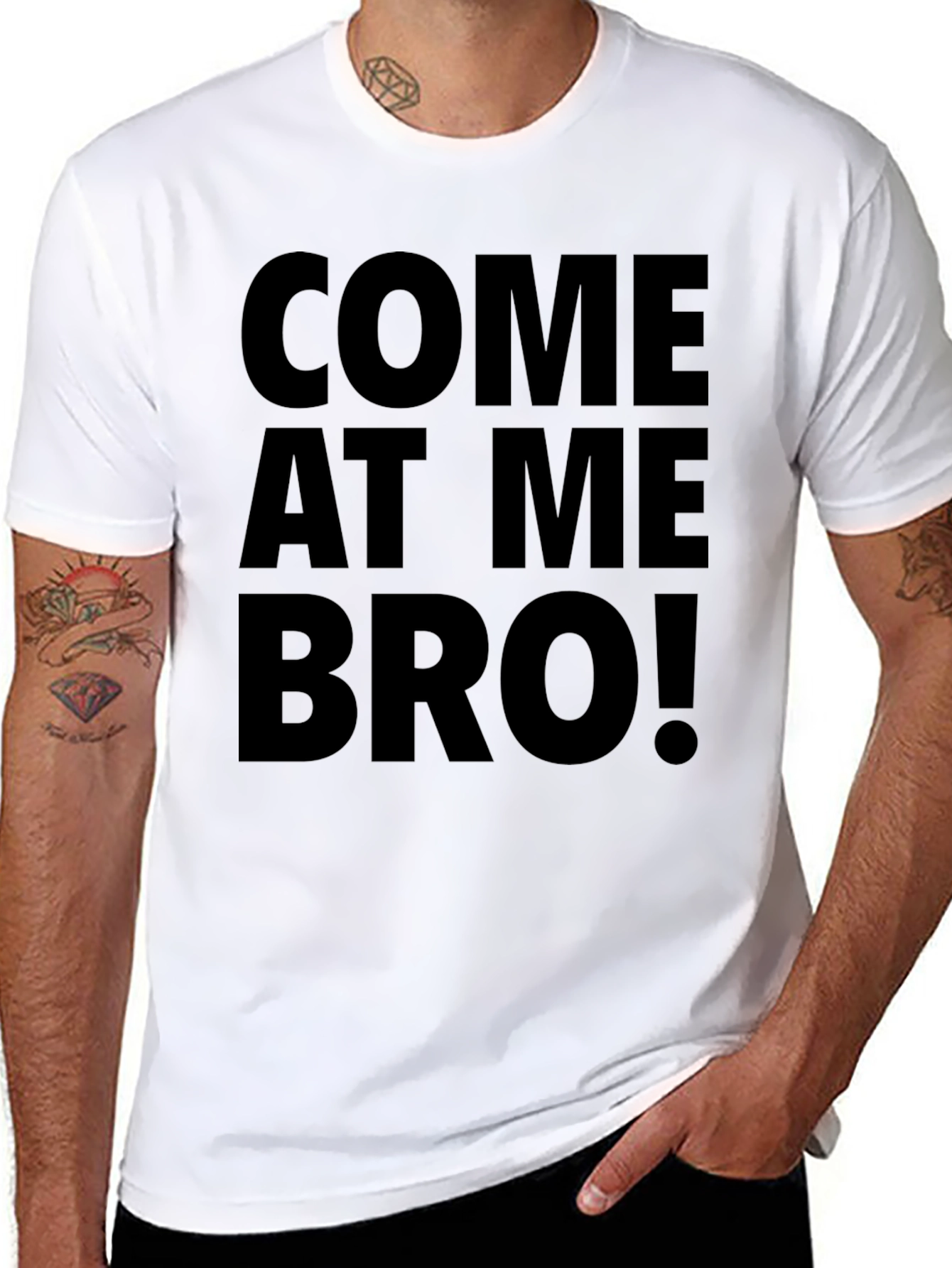 Come at Me Bro! Novelty Graphic Tee