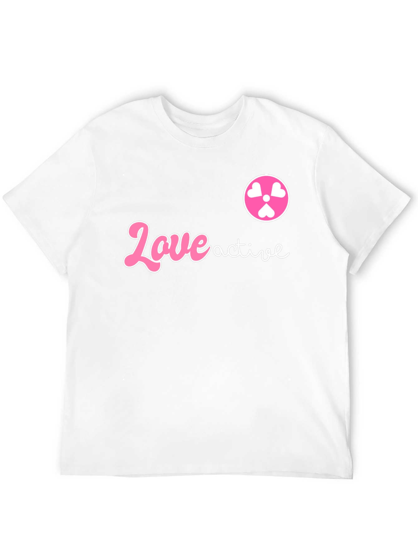 Love Active Graphic T-Shirt - Stylish Black Tee